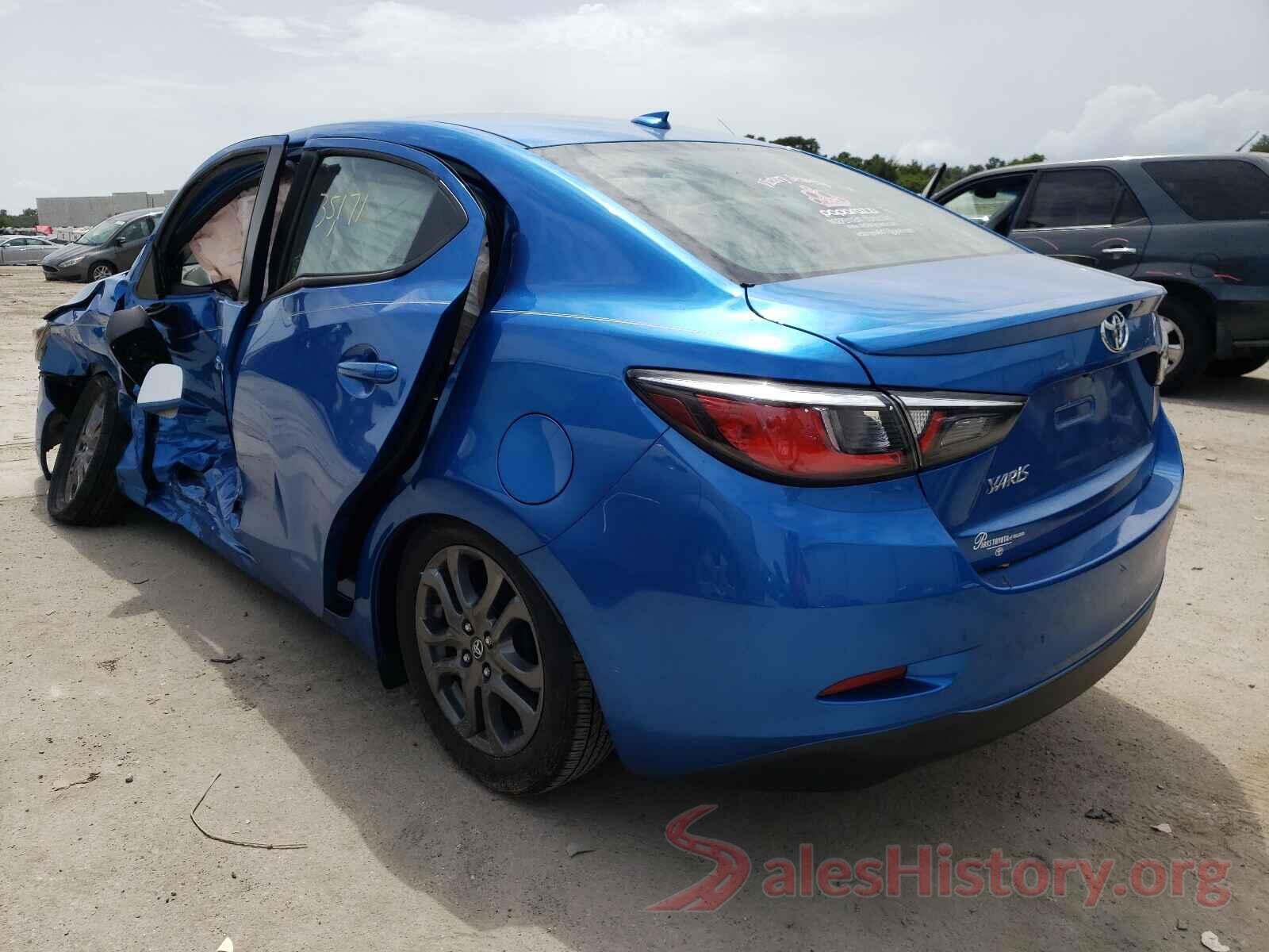 3MYDLBYV6KY517916 2019 TOYOTA YARIS