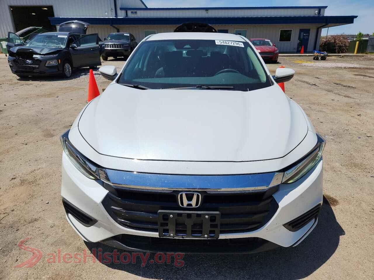 2021 HONDA INSIGHT VIN 19XZE4F58ME005012, rear view