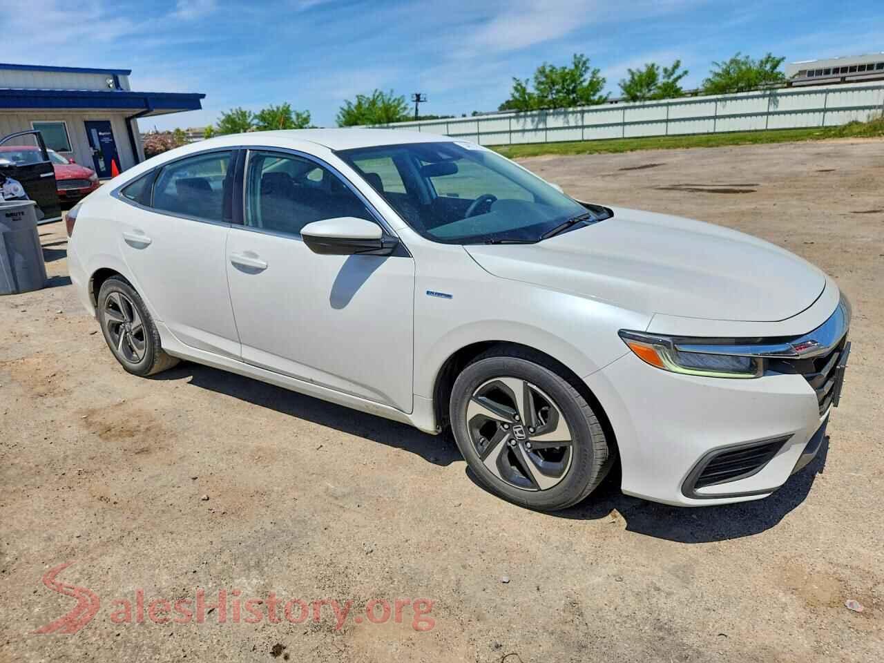 2021 HONDA INSIGHT VIN 19XZE4F58ME005012, rear 3/4 view