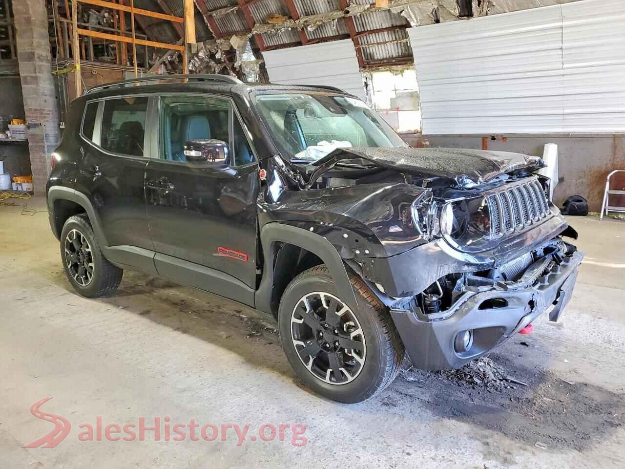 2023 JEEP RENEGADE VIN ZACNJDC13PPP45244, rear 3/4 view