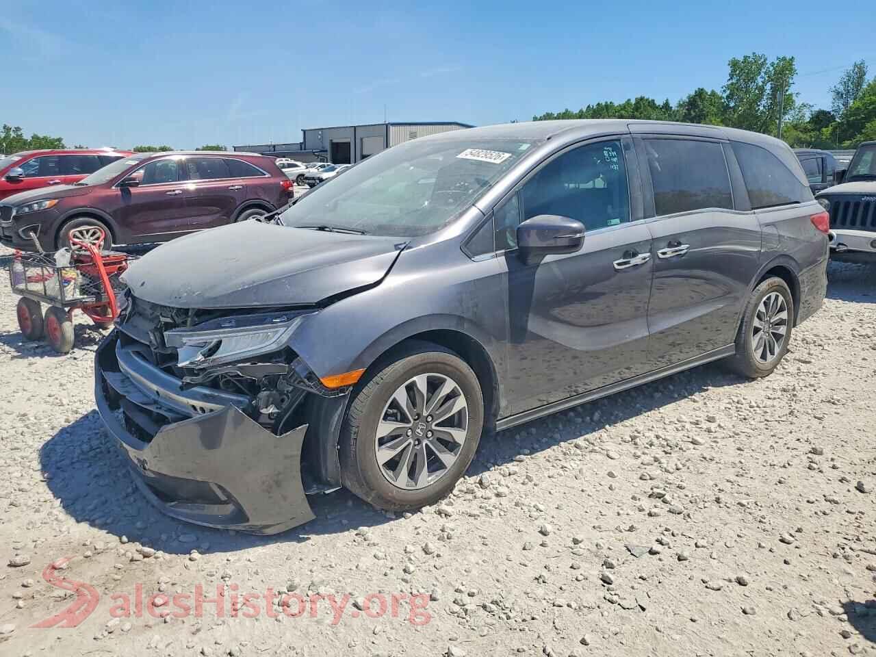 2024 HONDA ODYSSEY VIN 5FNRL6H64RB025508, auction photo