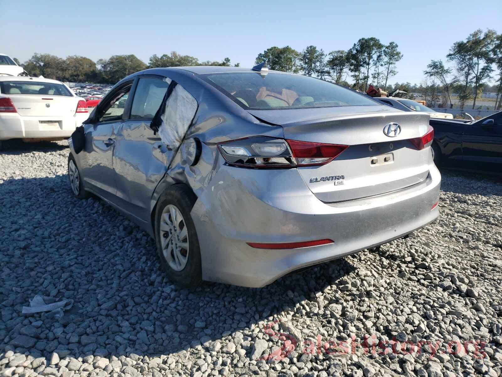 5NPD74LF8HH190245 2017 HYUNDAI ELANTRA