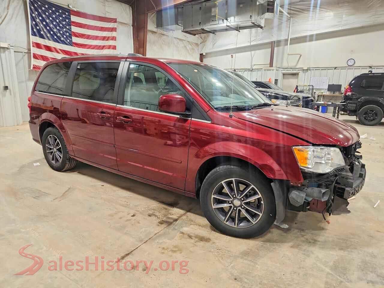 2017 DODGE CARAVAN VIN 2C4RDGCG5HR841892, rear 3/4 view