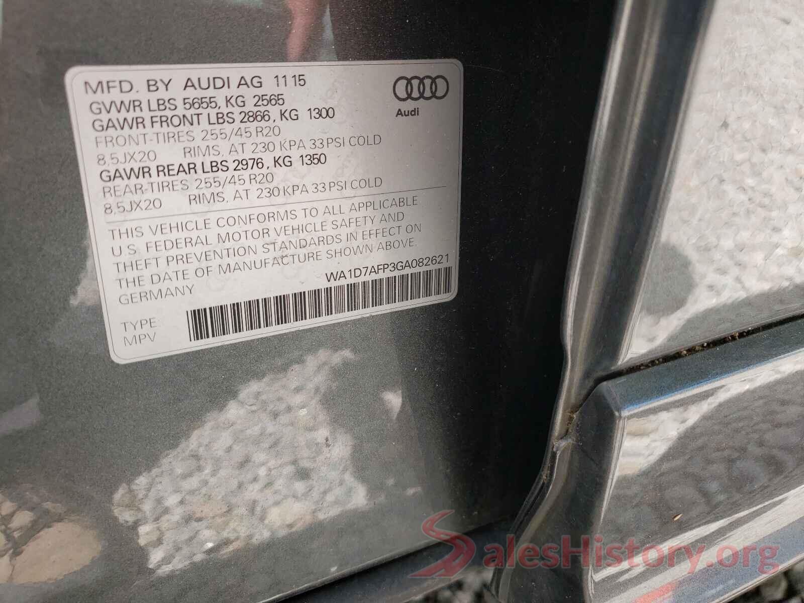 WA1D7AFP3GA082621 2016 AUDI Q5