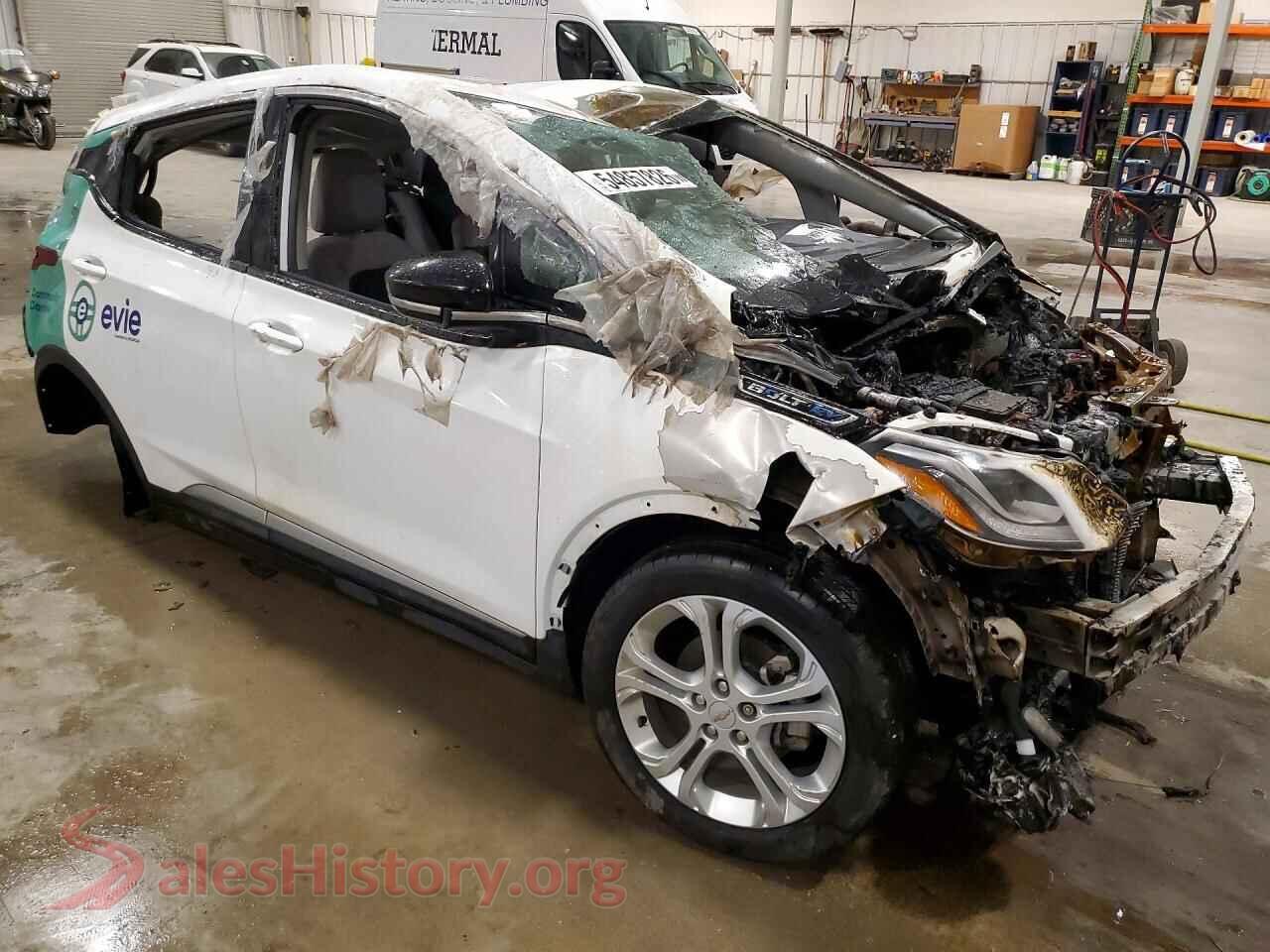 2021 CHEVROLET BOLT VIN 1G1FY6S05M4109998, rear 3/4 view