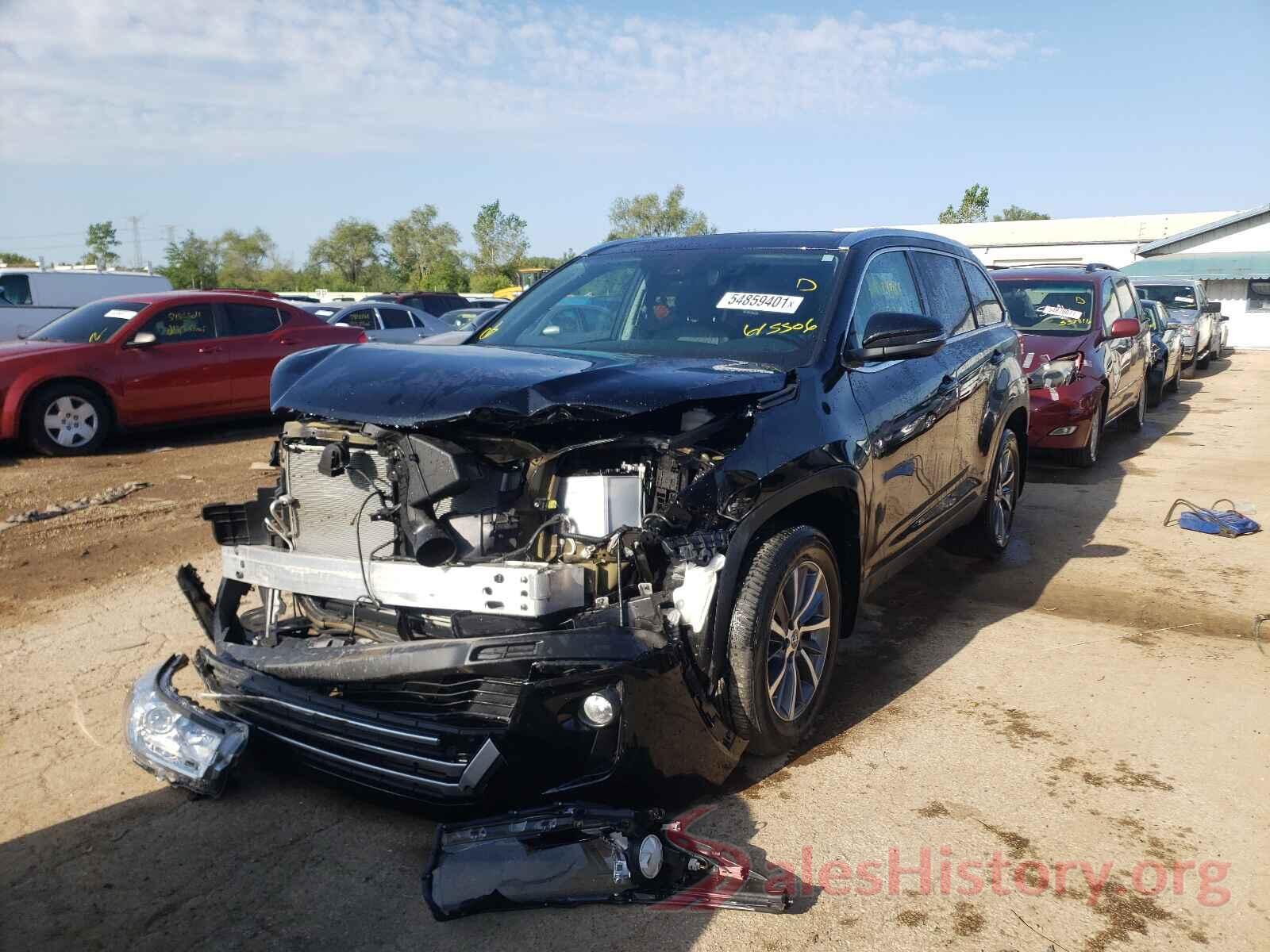 5TDJZRFHXKS615506 2019 TOYOTA HIGHLANDER