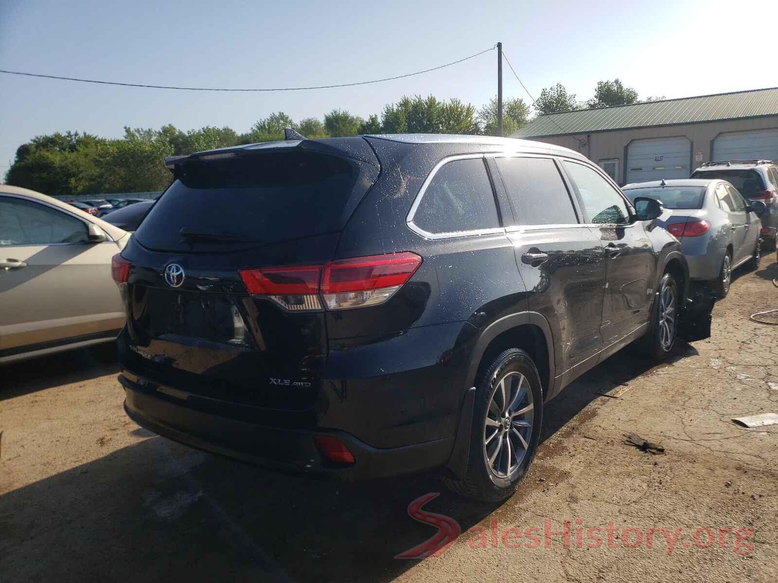 5TDJZRFHXKS615506 2019 TOYOTA HIGHLANDER