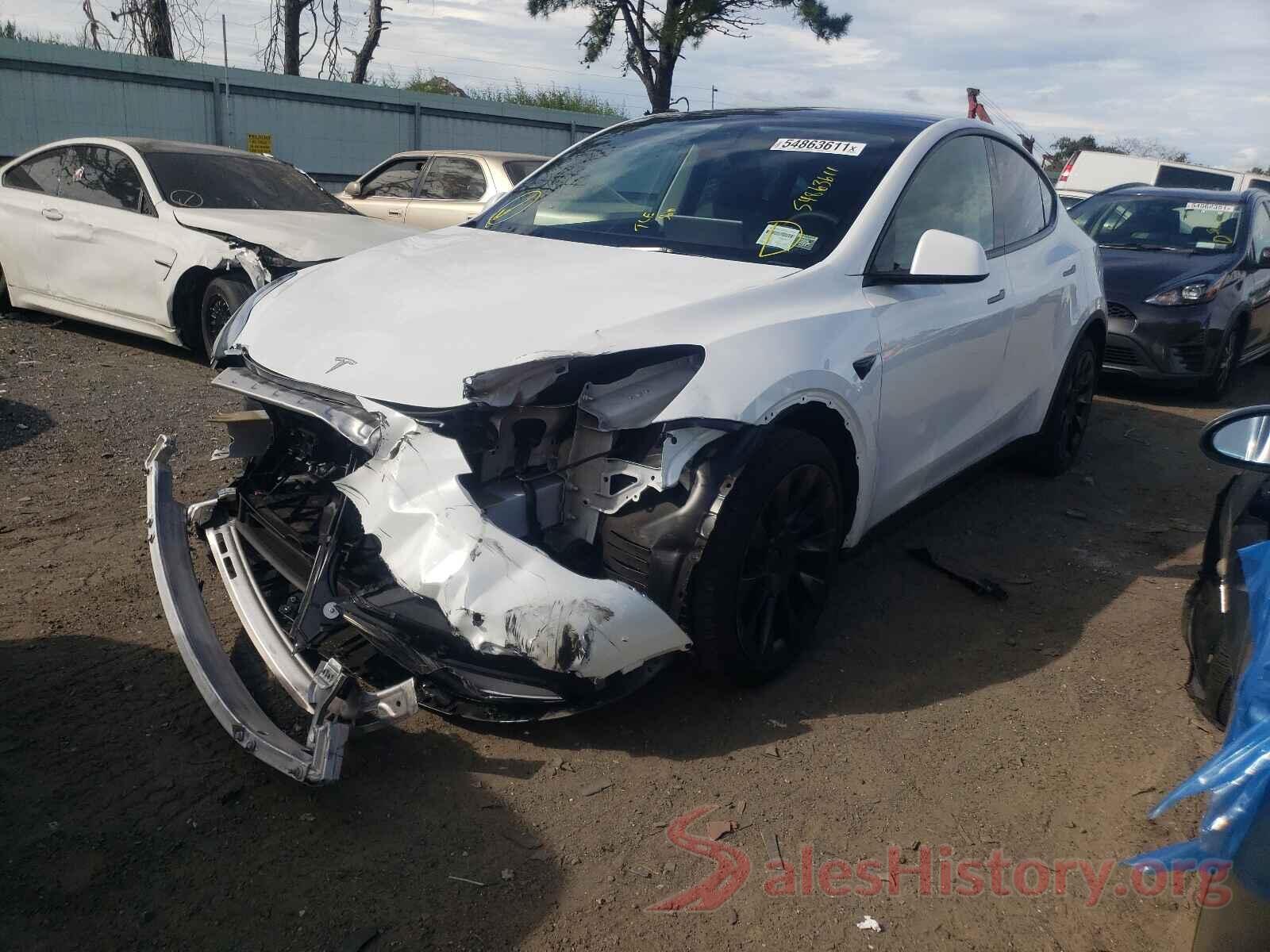 5YJYGDEE6MF190498 2021 TESLA MODEL Y