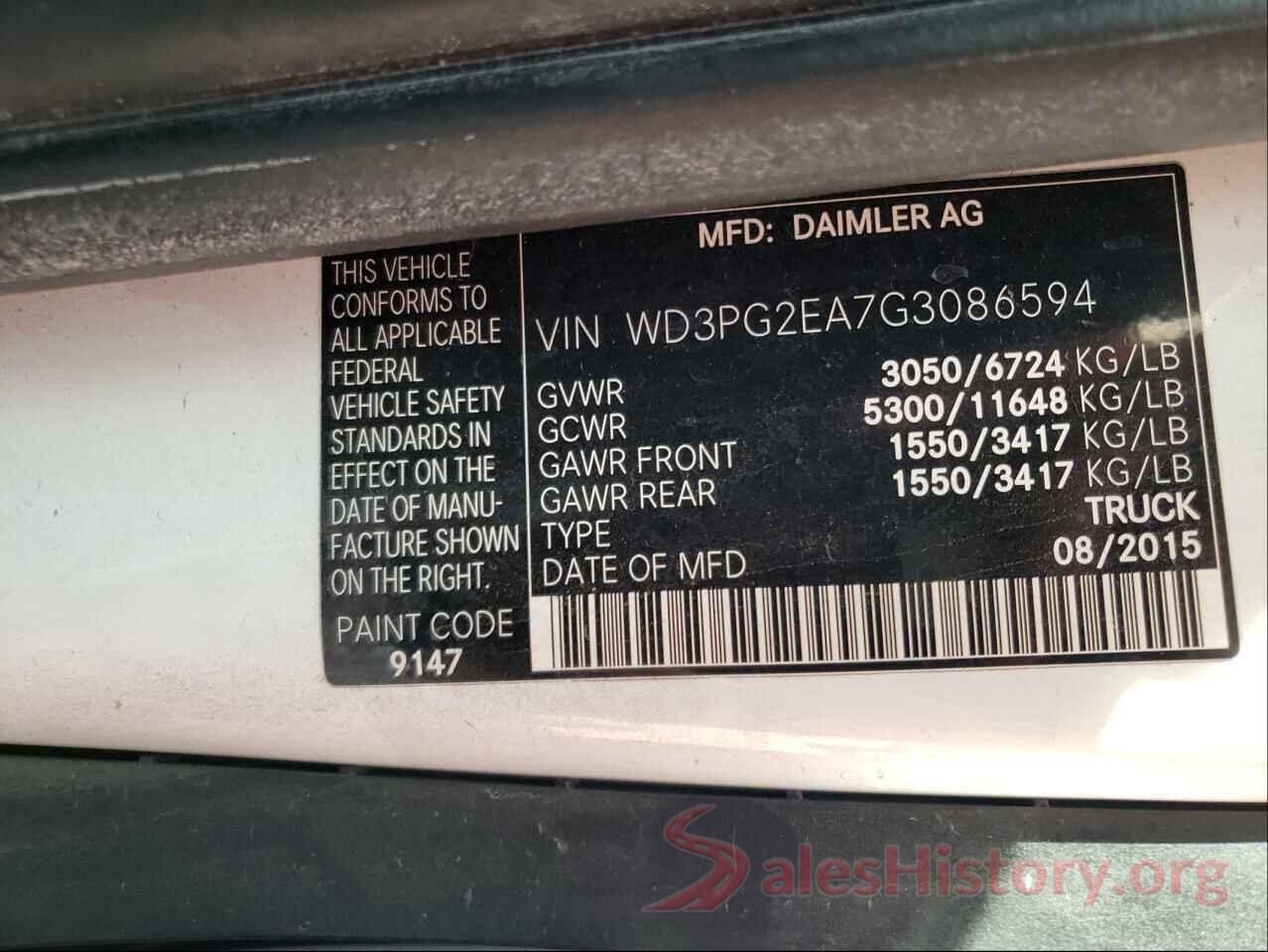 WD3PG2EA7G3086594 2016 MERCEDES-BENZ METRIS