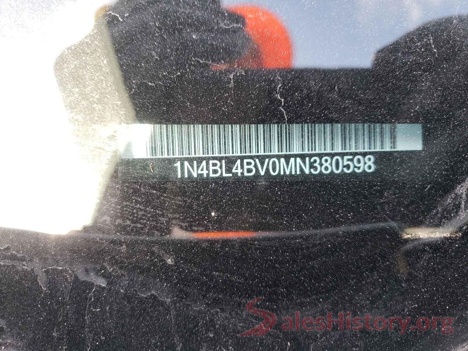 1N4BL4BV0MN380598 2021 NISSAN ALTIMA