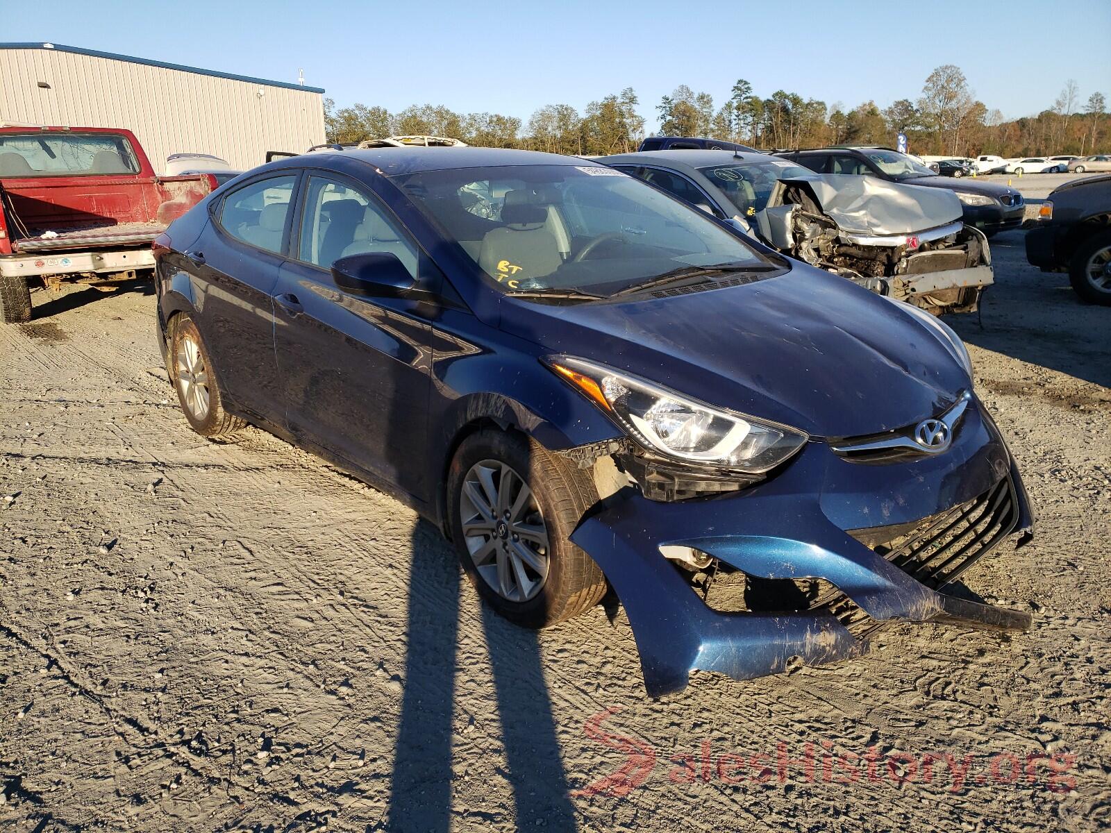 5NPDH4AE6GH655093 2016 HYUNDAI ELANTRA