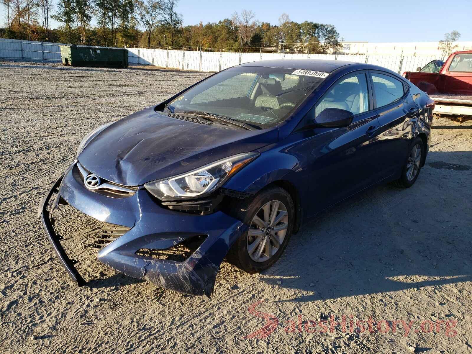 5NPDH4AE6GH655093 2016 HYUNDAI ELANTRA