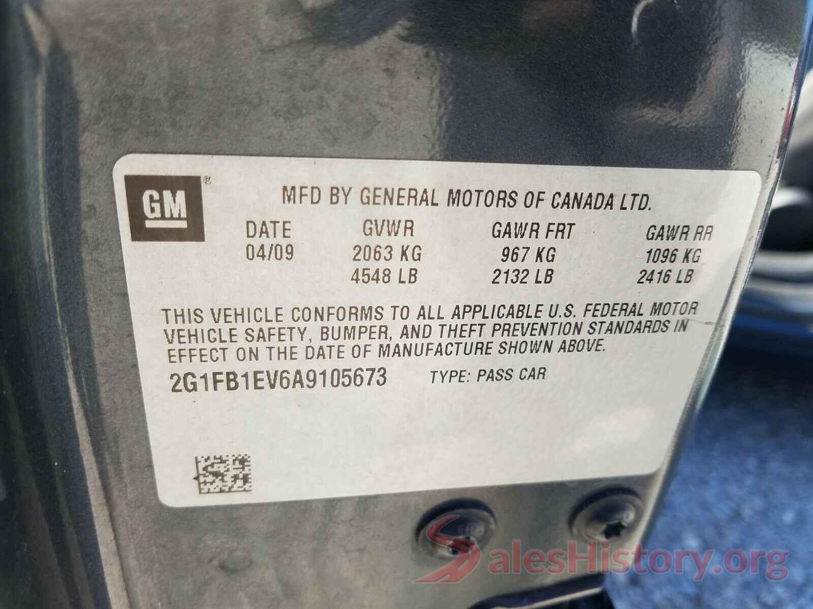 2G1FB1EV6A9105673 2010 CHEVROLET CAMARO