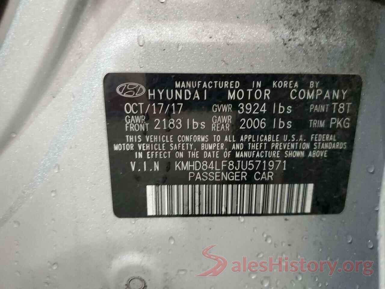 KMHD84LF8JU571971 2018 HYUNDAI ELANTRA