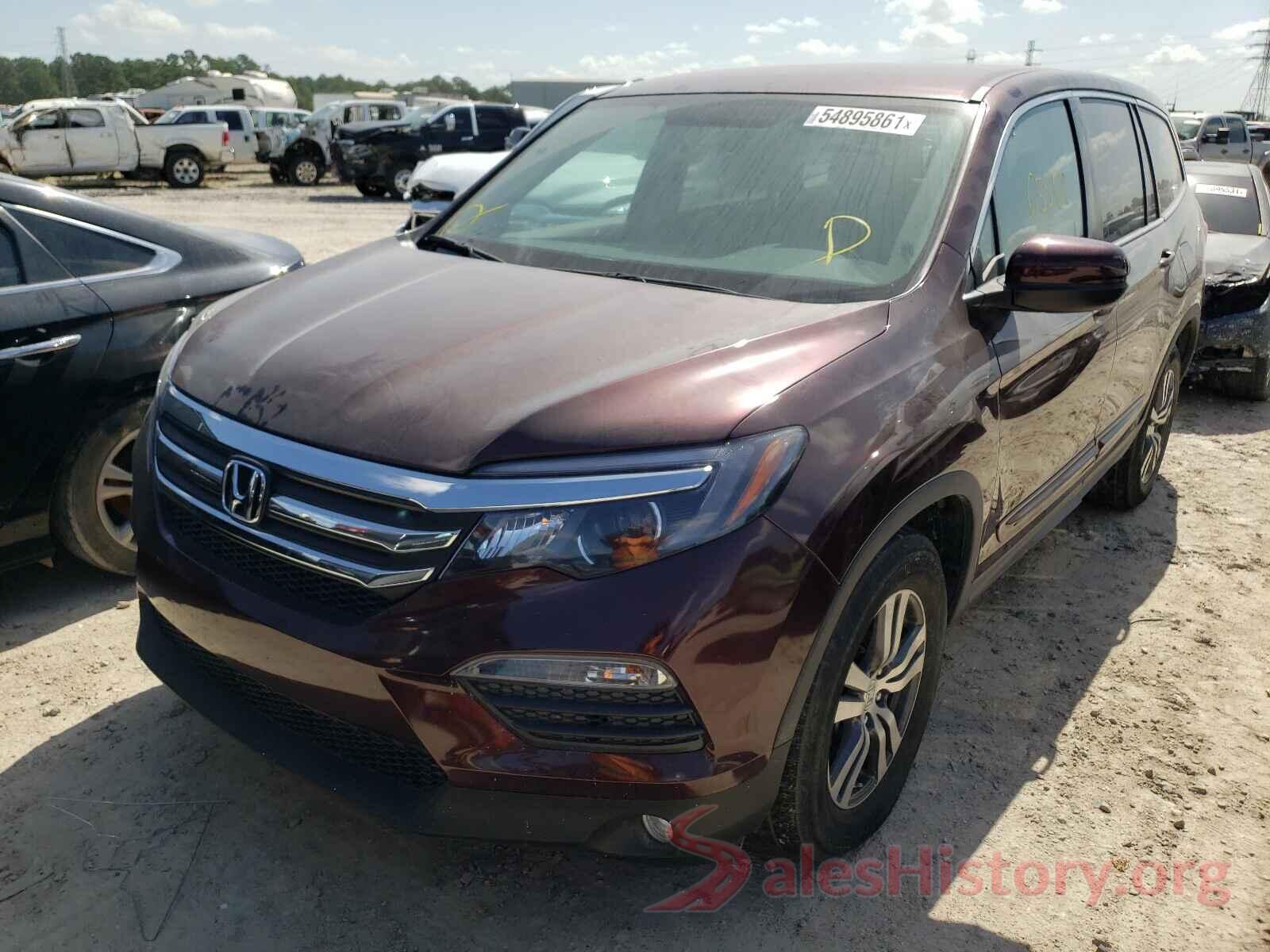 5FNYF5H3XGB010205 2016 HONDA PILOT