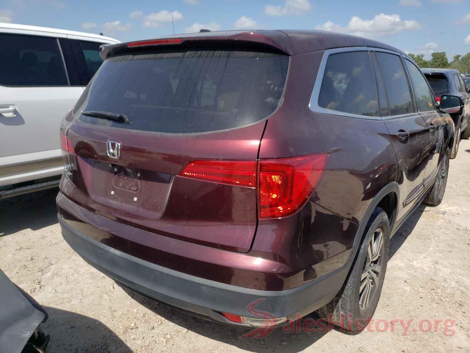 5FNYF5H3XGB010205 2016 HONDA PILOT