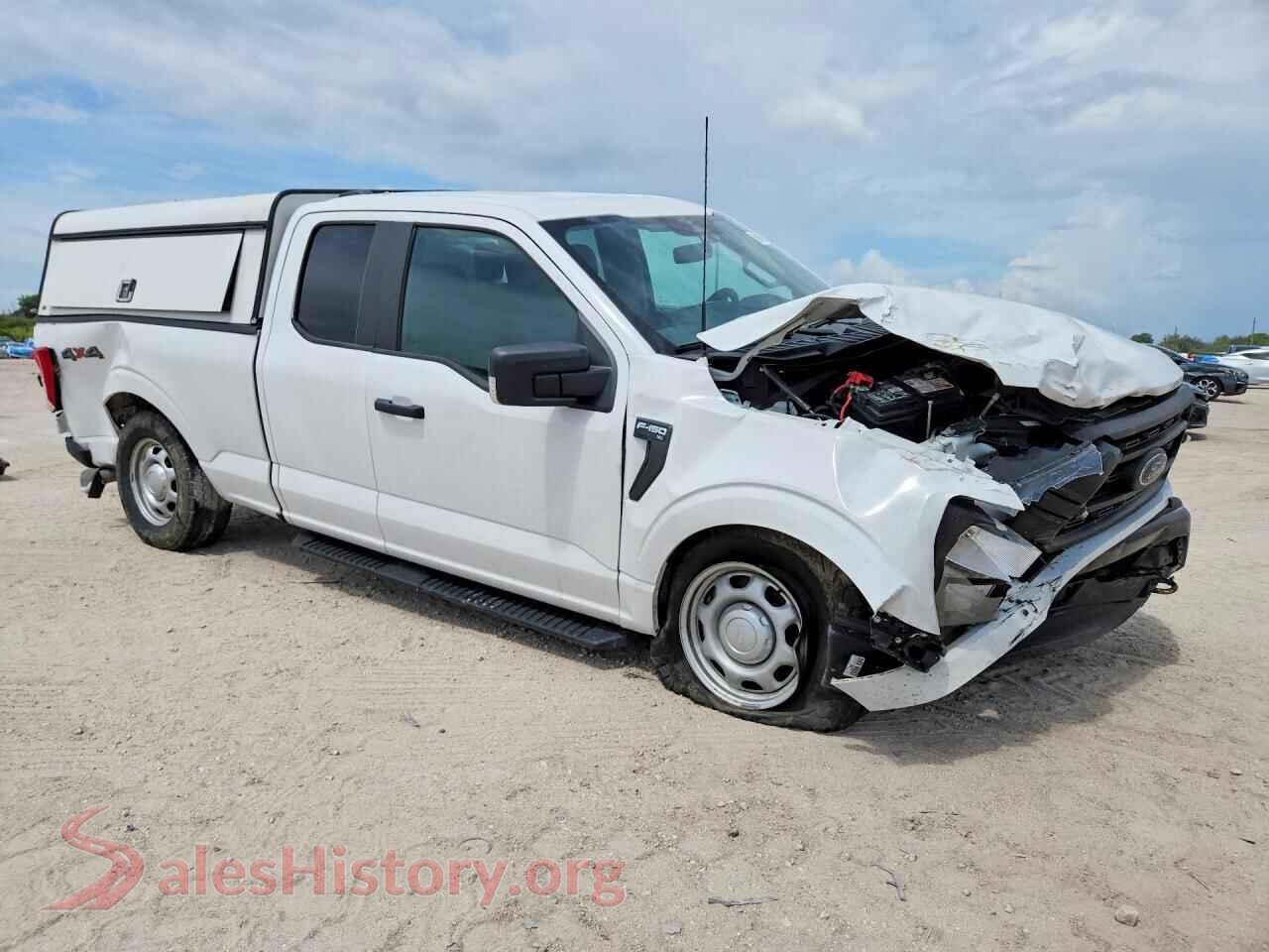 2023 FORD F150 VIN 1FTEX1EP2PKE09368, rear 3/4 view