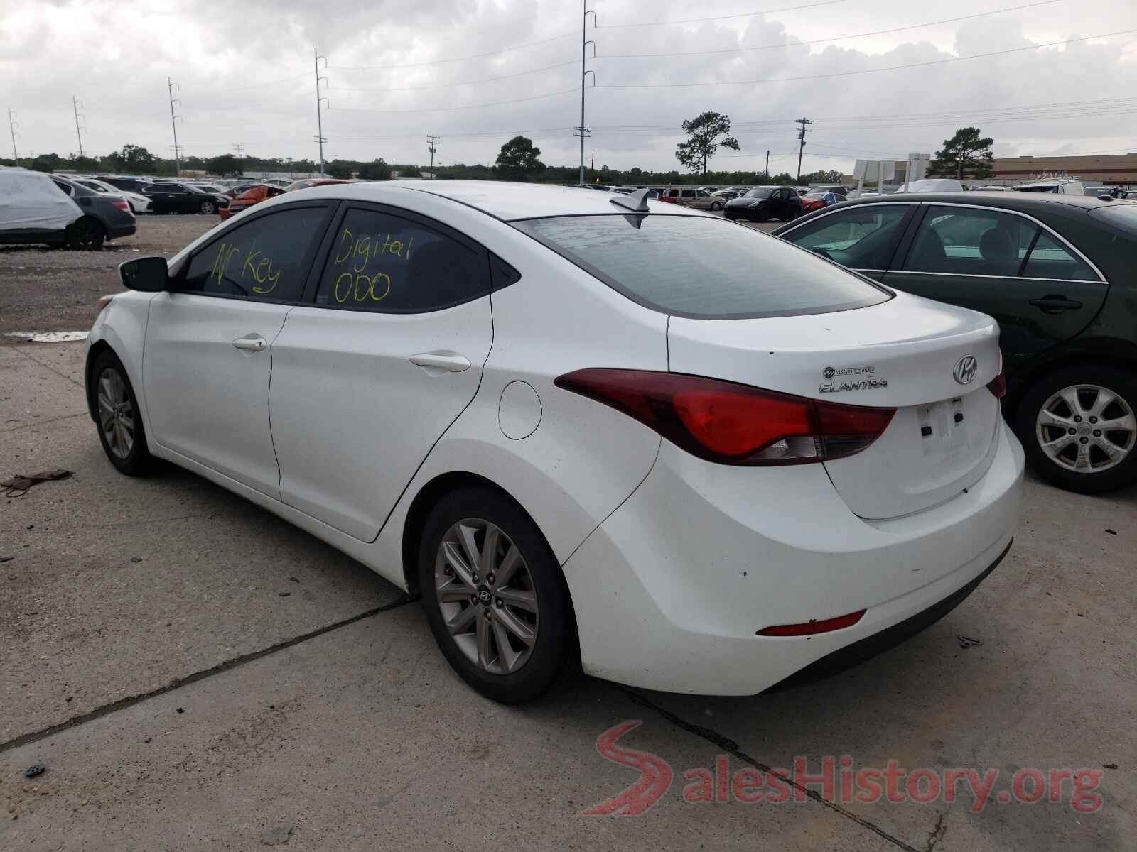 5NPDH4AE3GH772615 2016 HYUNDAI ELANTRA