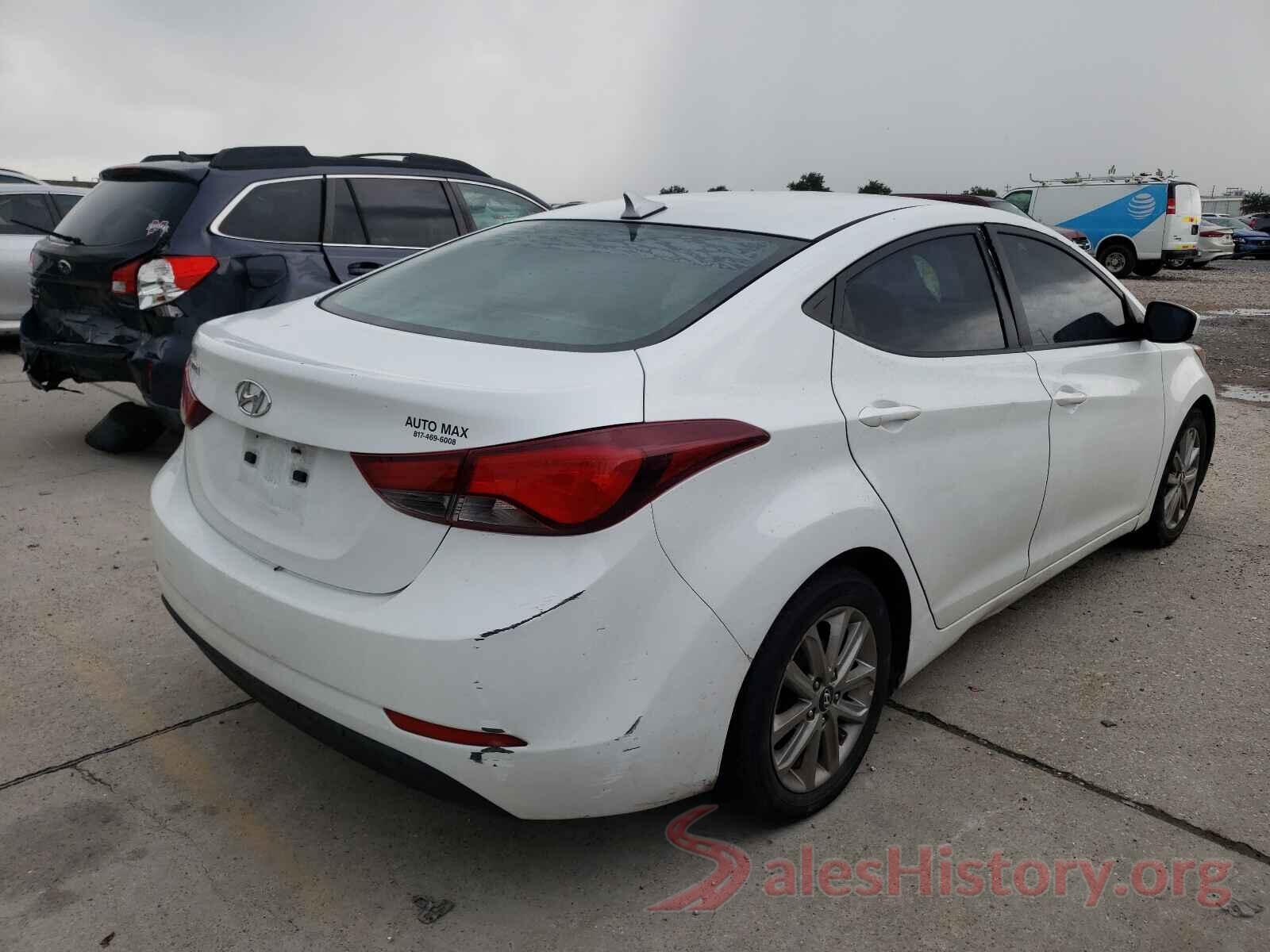 5NPDH4AE3GH772615 2016 HYUNDAI ELANTRA