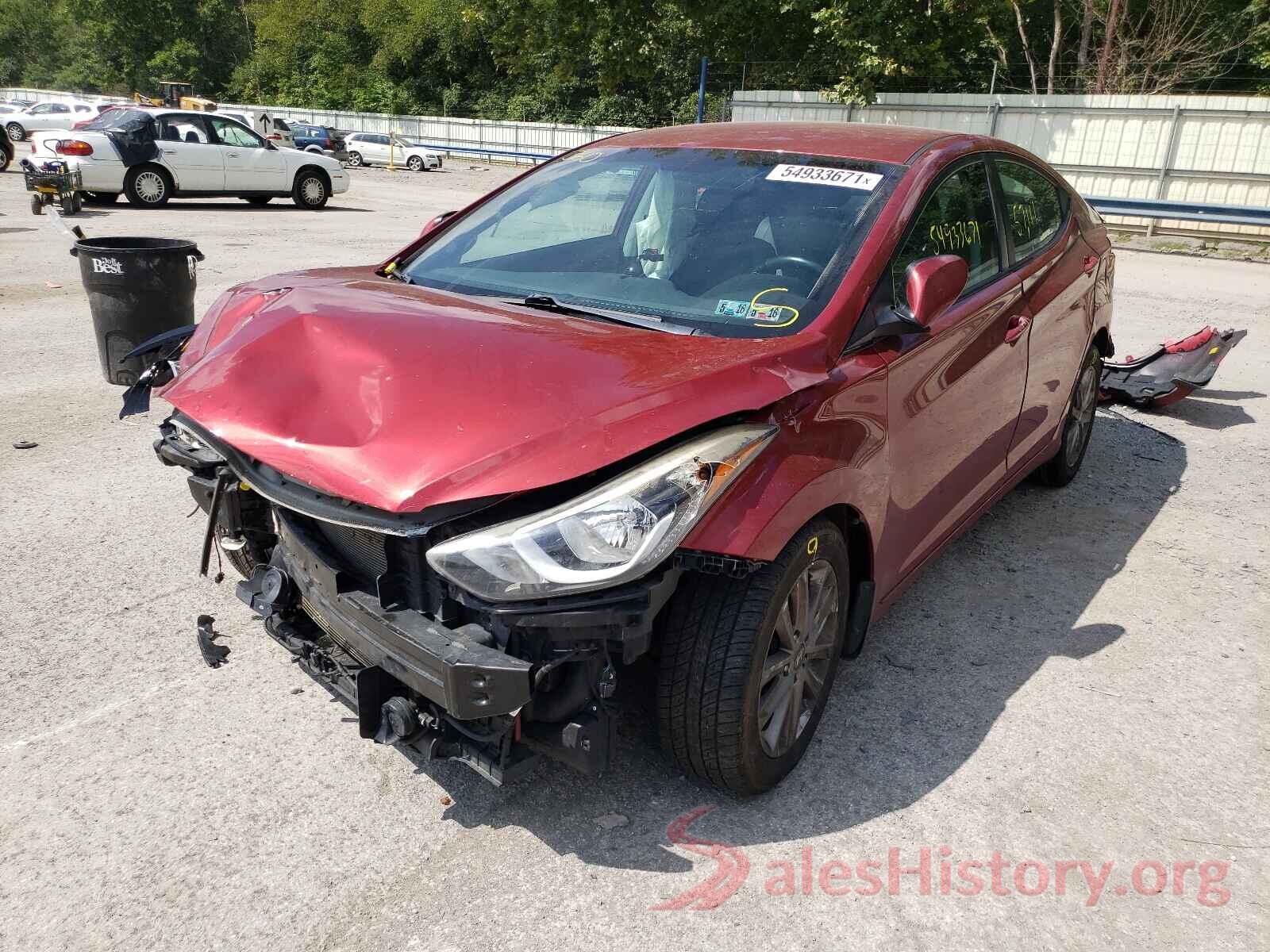 5NPDH4AE3GH682140 2016 HYUNDAI ELANTRA