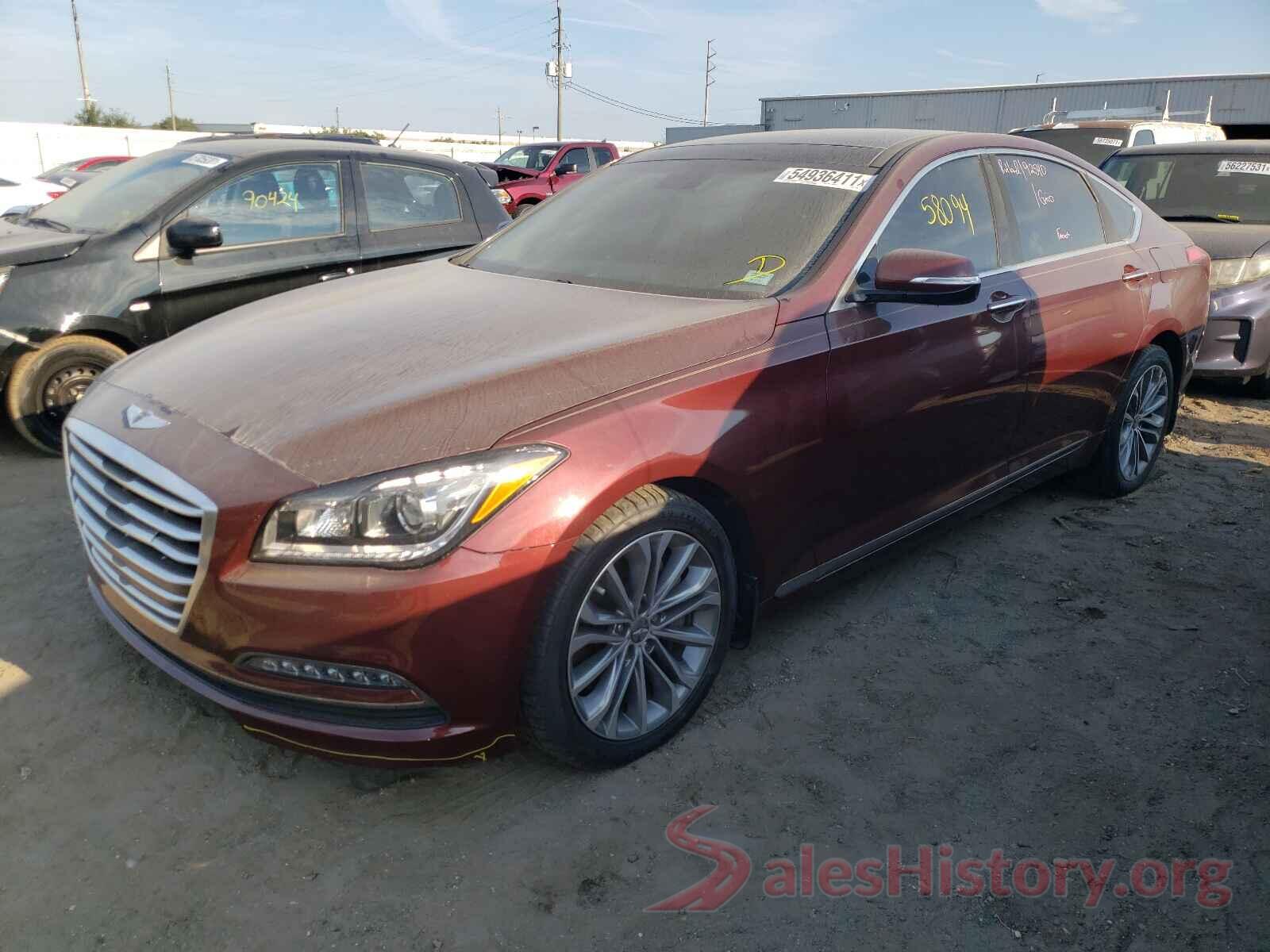 KMHGN4JE8GU112125 2016 HYUNDAI GENESIS