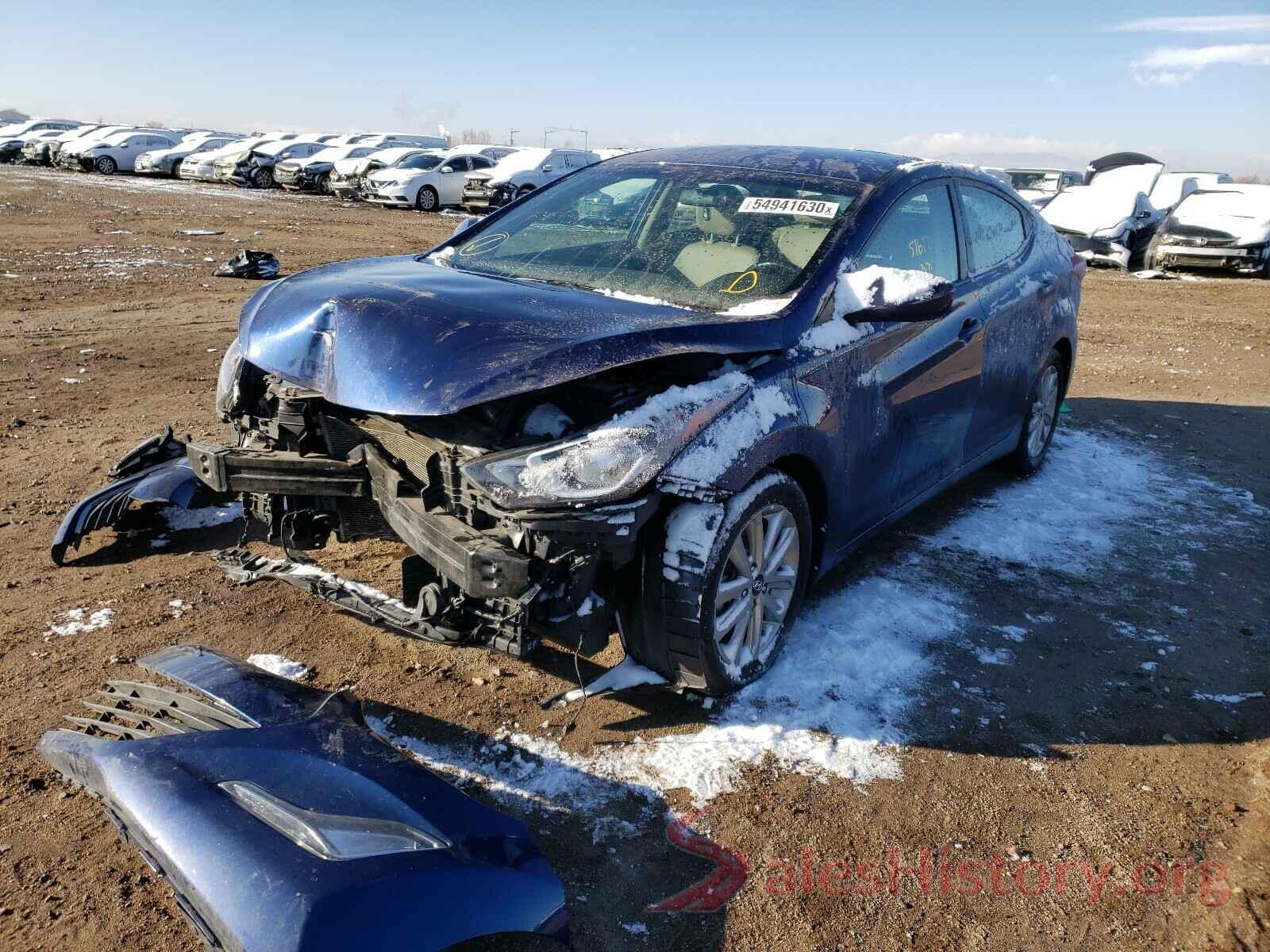 5NPDH4AE8GH683462 2016 HYUNDAI ELANTRA