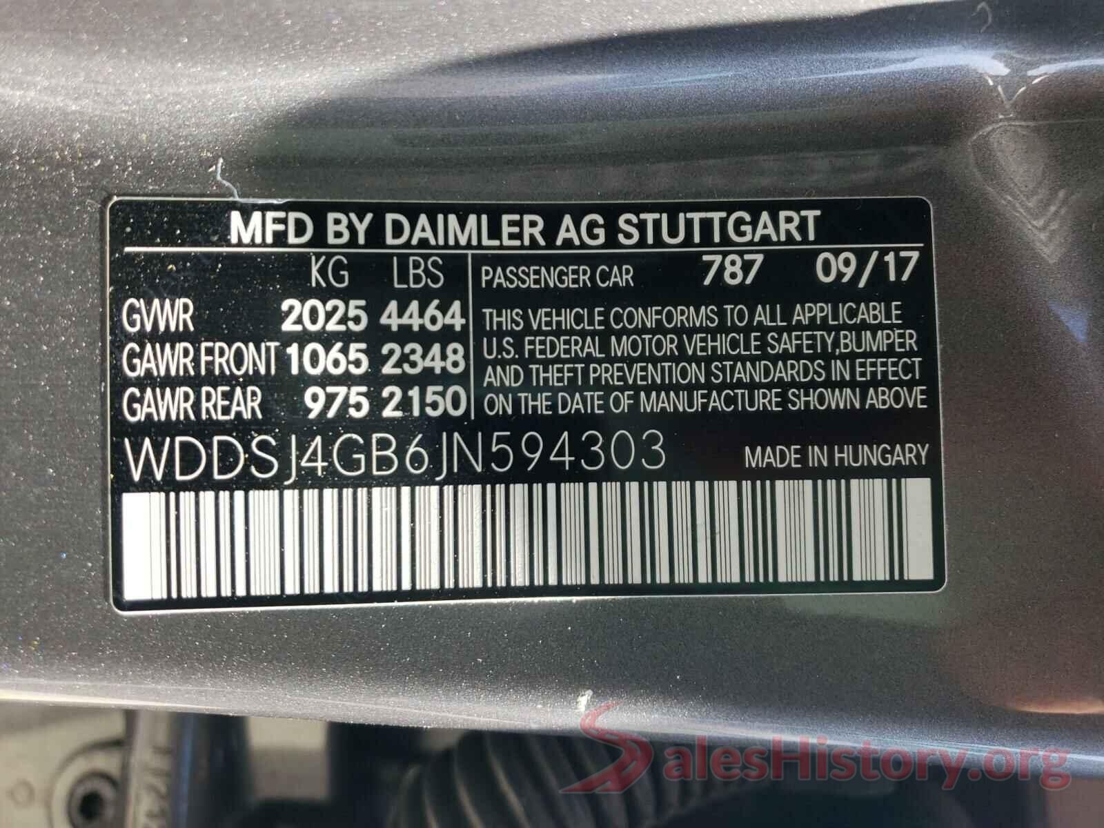 WDDSJ4GB6JN594303 2018 MERCEDES-BENZ CLA-CLASS