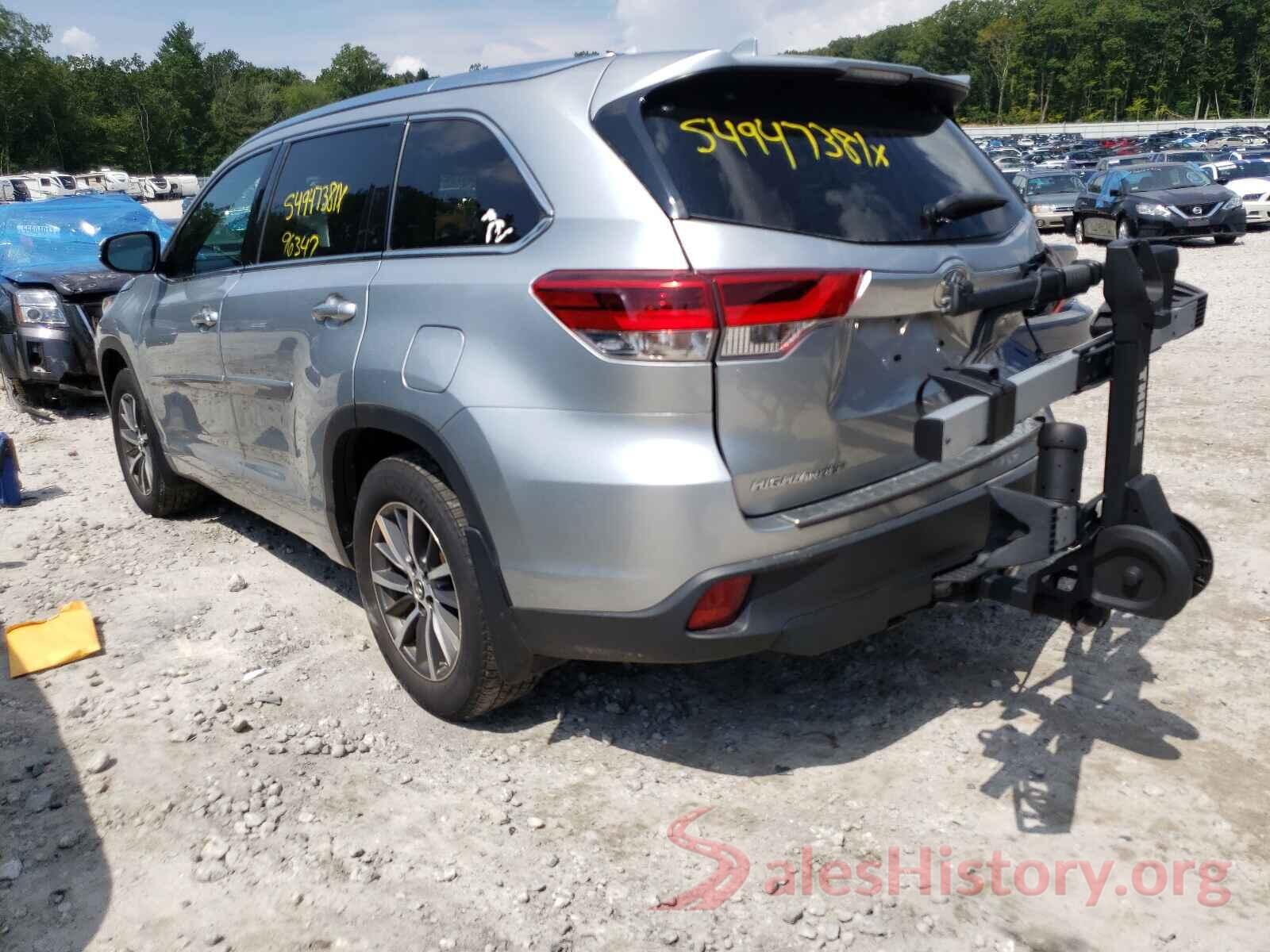 5TDJZRFH4JS529316 2018 TOYOTA HIGHLANDER