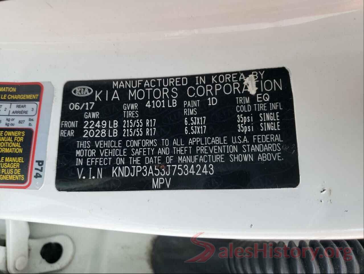 KNDJP3A53J7534243 2018 KIA SOUL