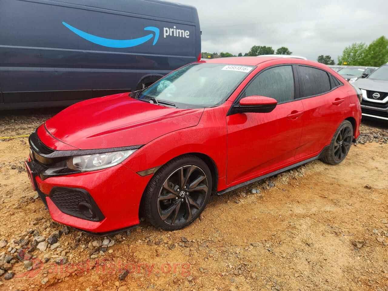 2017 HONDA CIVIC VIN SHHFK7H41HU217184, auction photo