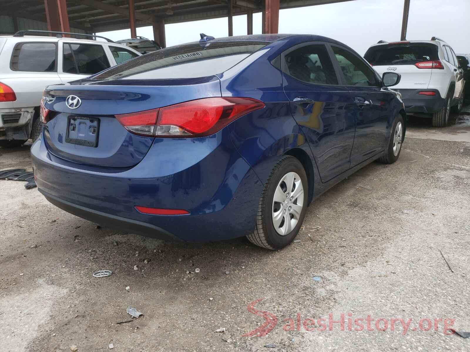 5NPDH4AE8GH769399 2016 HYUNDAI ELANTRA