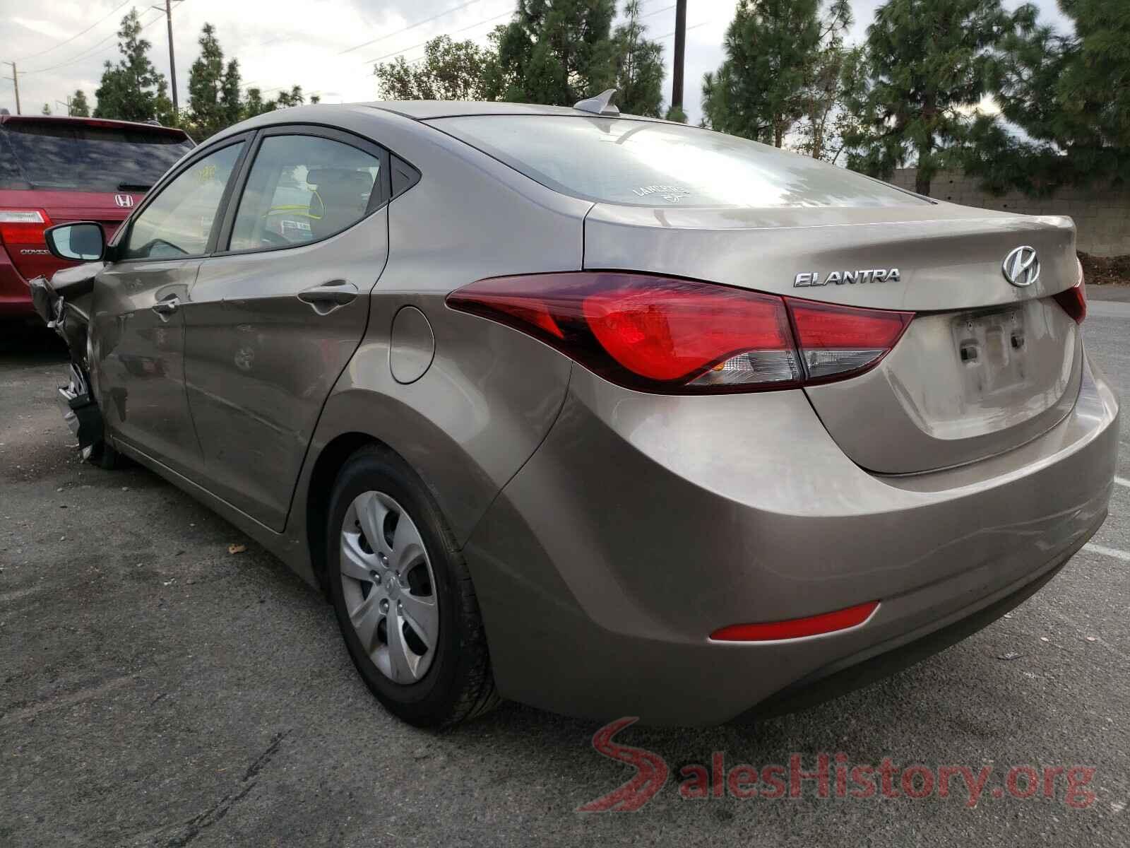 5NPDH4AE6GH699160 2016 HYUNDAI ELANTRA