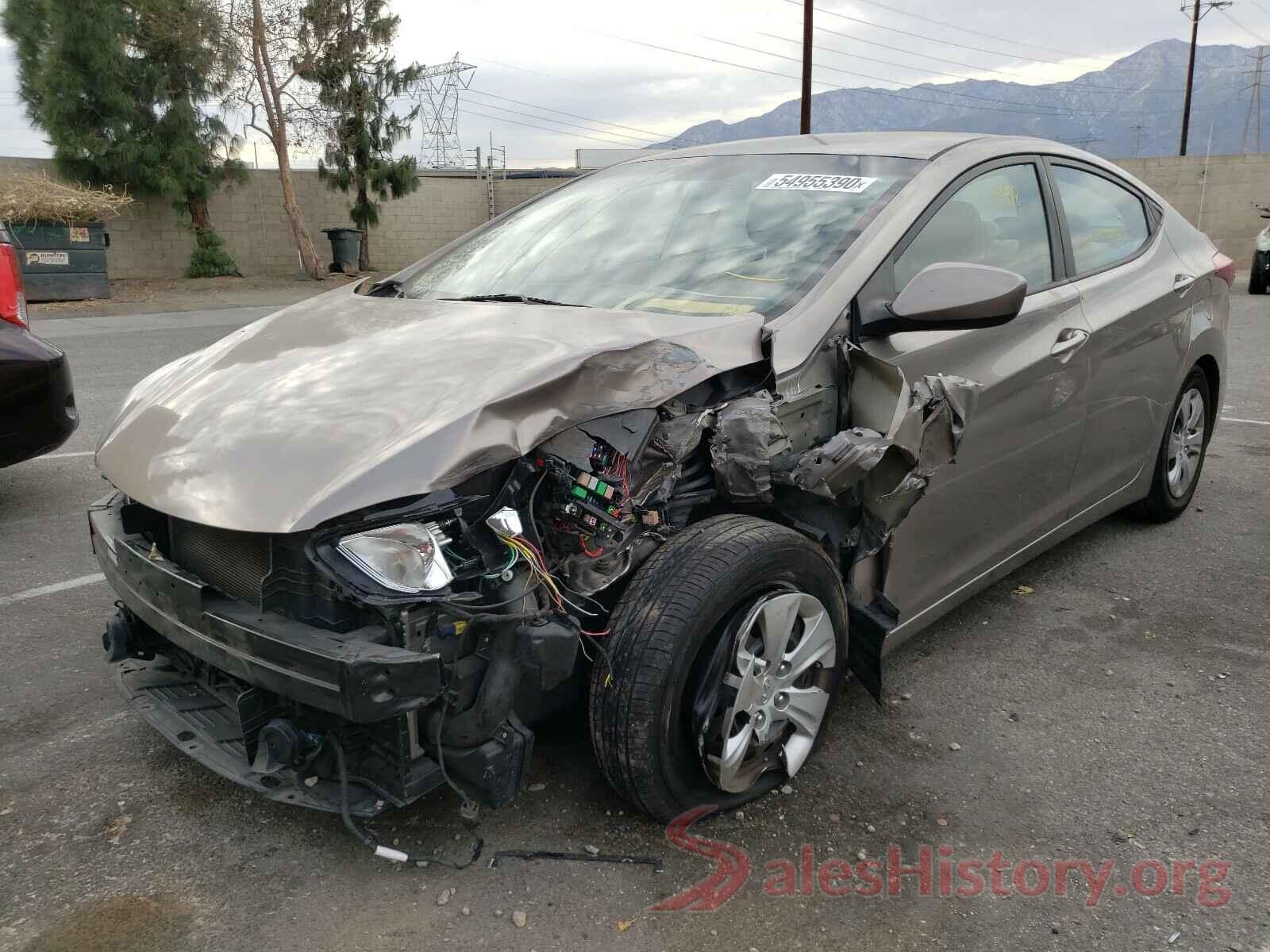 5NPDH4AE6GH699160 2016 HYUNDAI ELANTRA