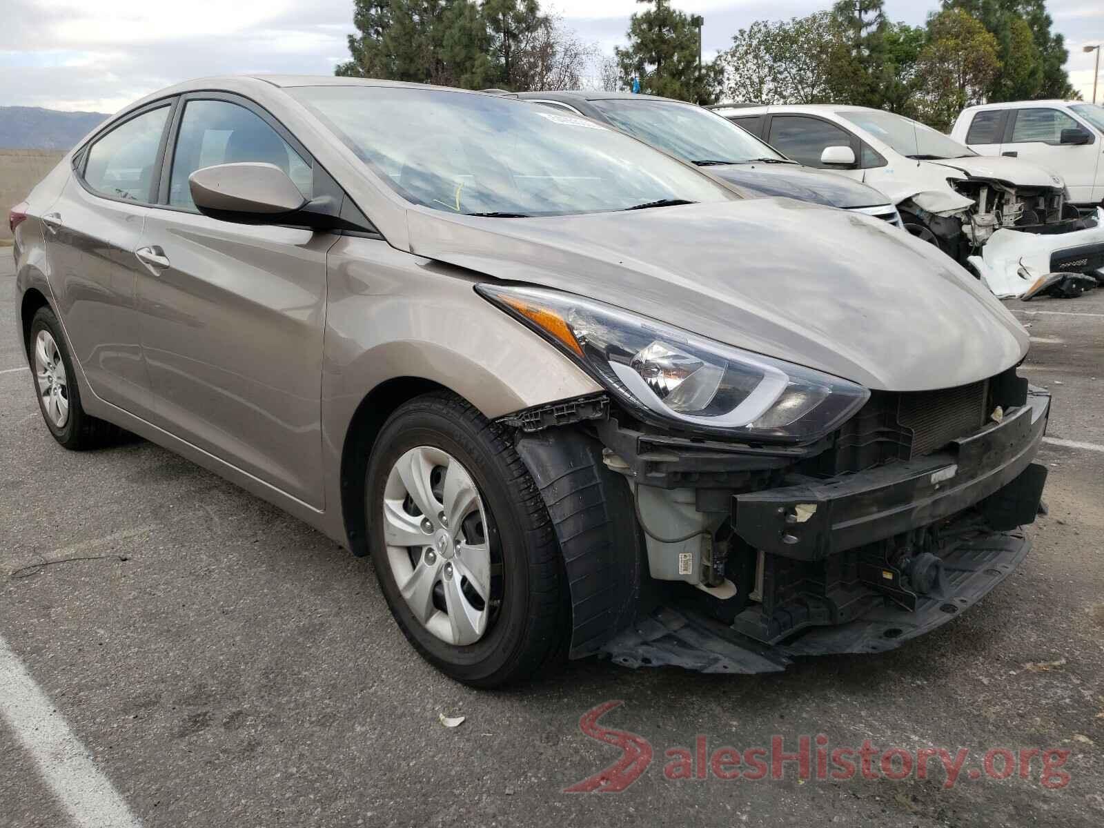 5NPDH4AE6GH699160 2016 HYUNDAI ELANTRA