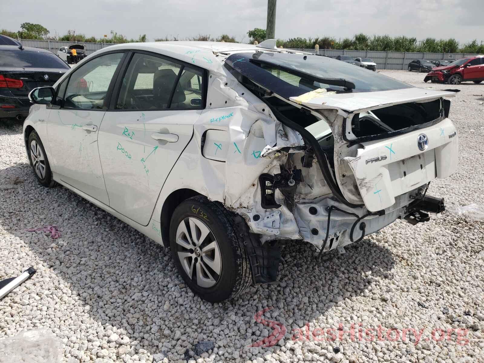 JTDKARFU0G3020892 2016 TOYOTA PRIUS