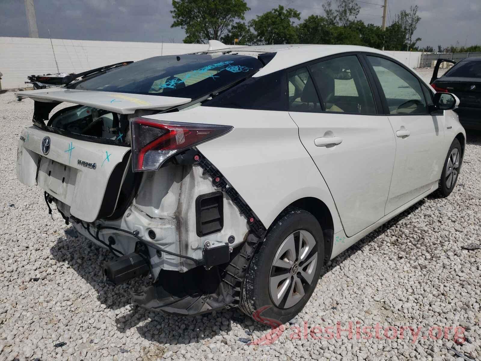 JTDKARFU0G3020892 2016 TOYOTA PRIUS