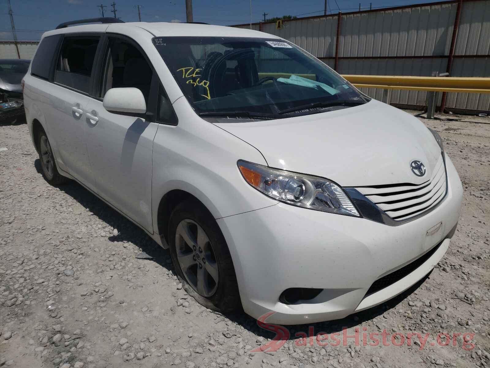 5TDKZ3DC3HS787197 2017 TOYOTA SIENNA