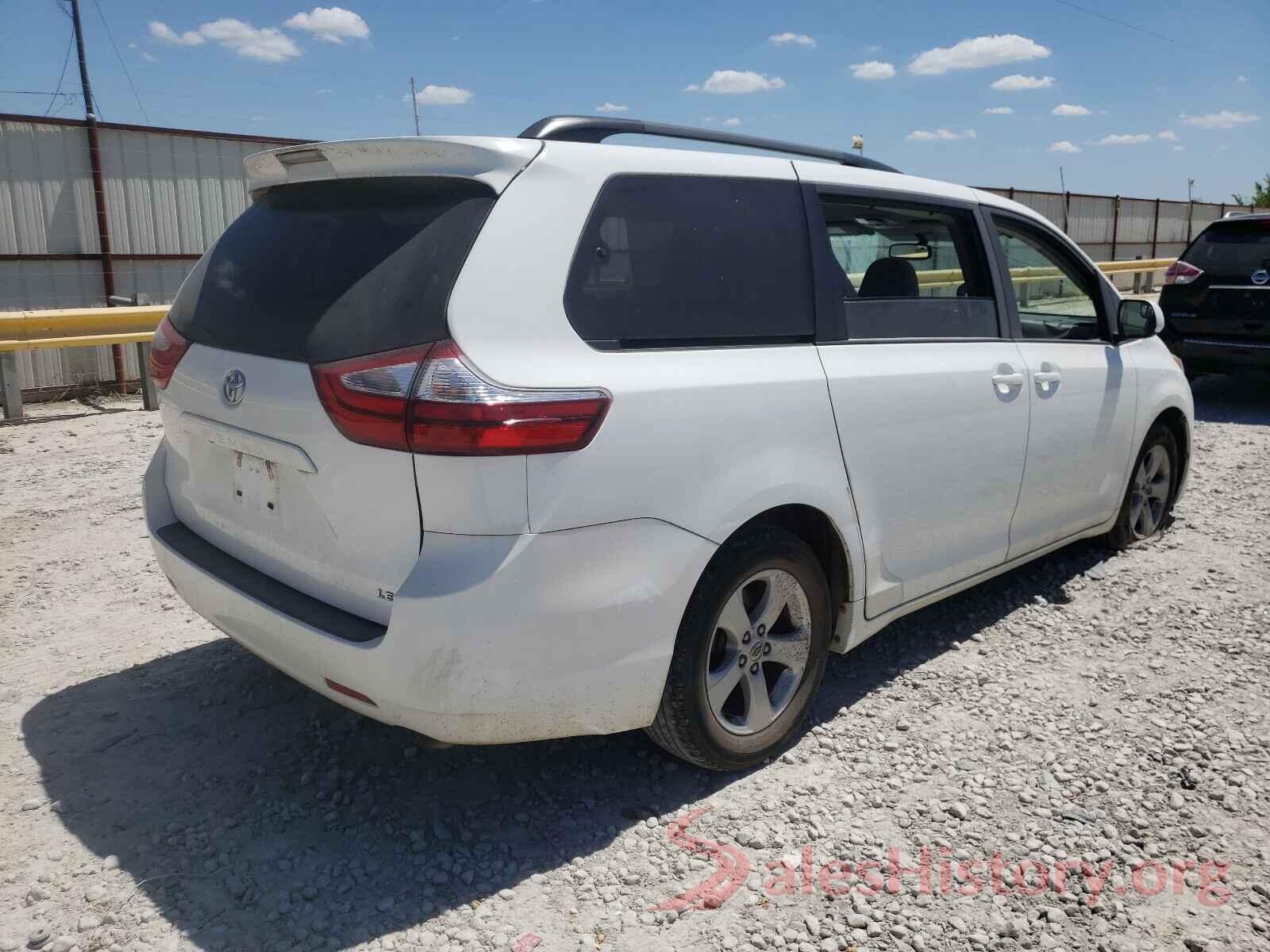 5TDKZ3DC3HS787197 2017 TOYOTA SIENNA