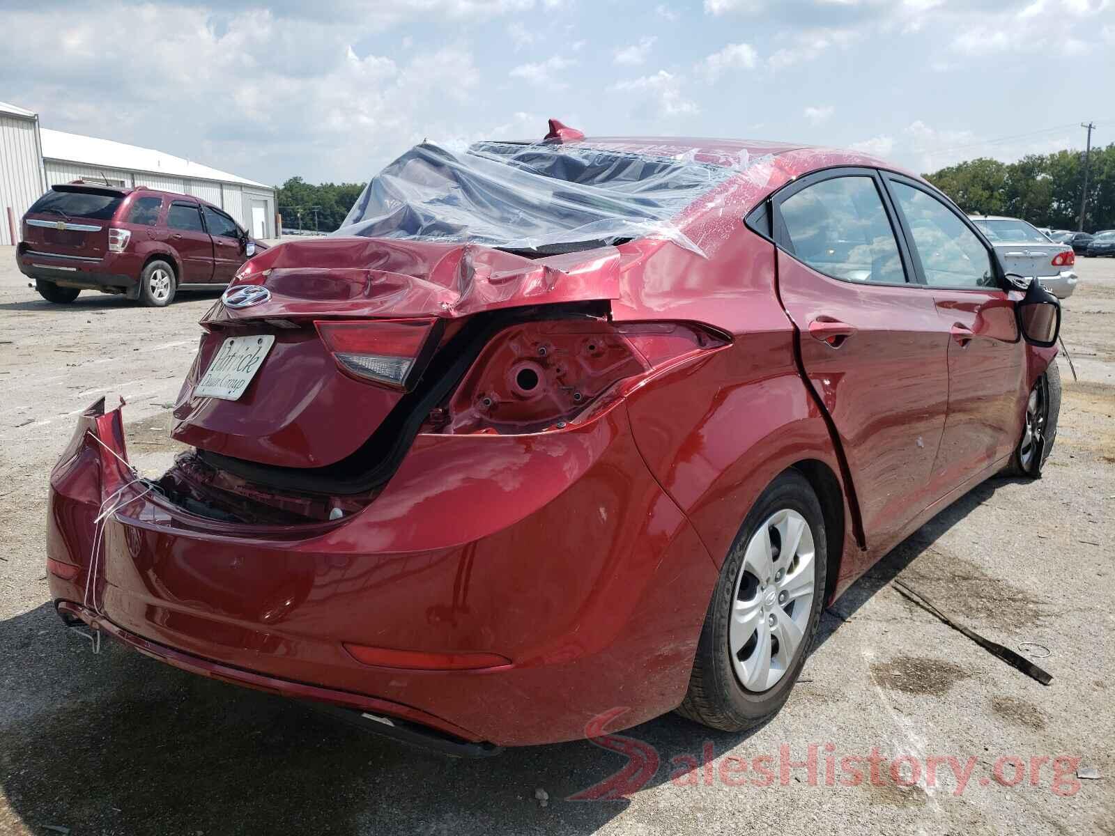 5NPDH4AE3GH741767 2016 HYUNDAI ELANTRA