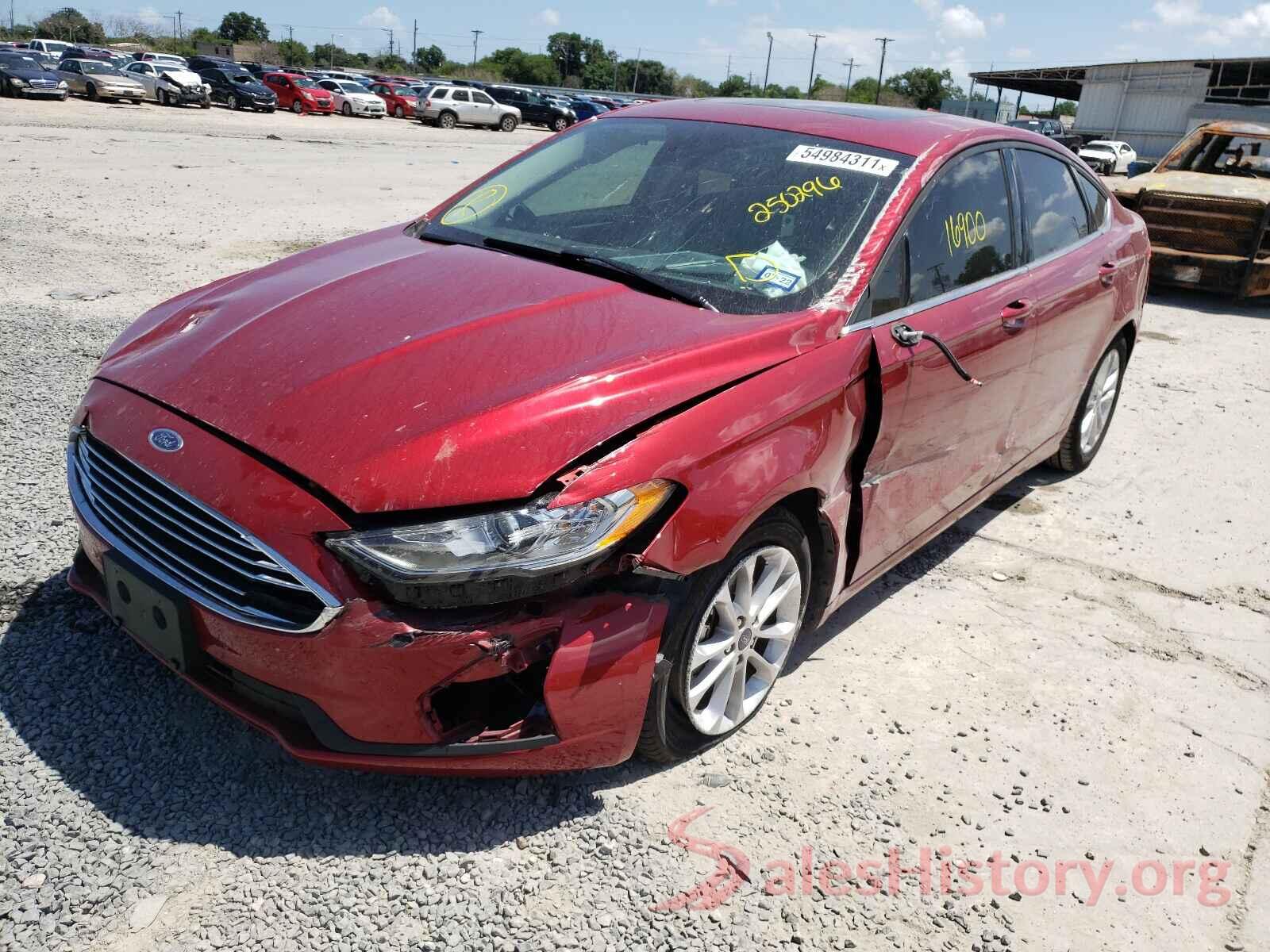 3FA6P0HD4KR250296 2019 FORD FUSION