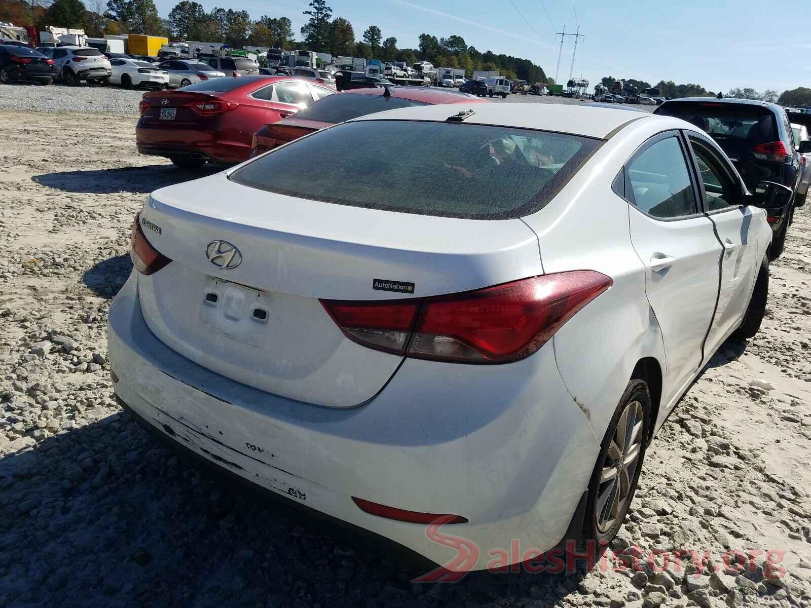 5NPDH4AEXGH668378 2016 HYUNDAI ELANTRA