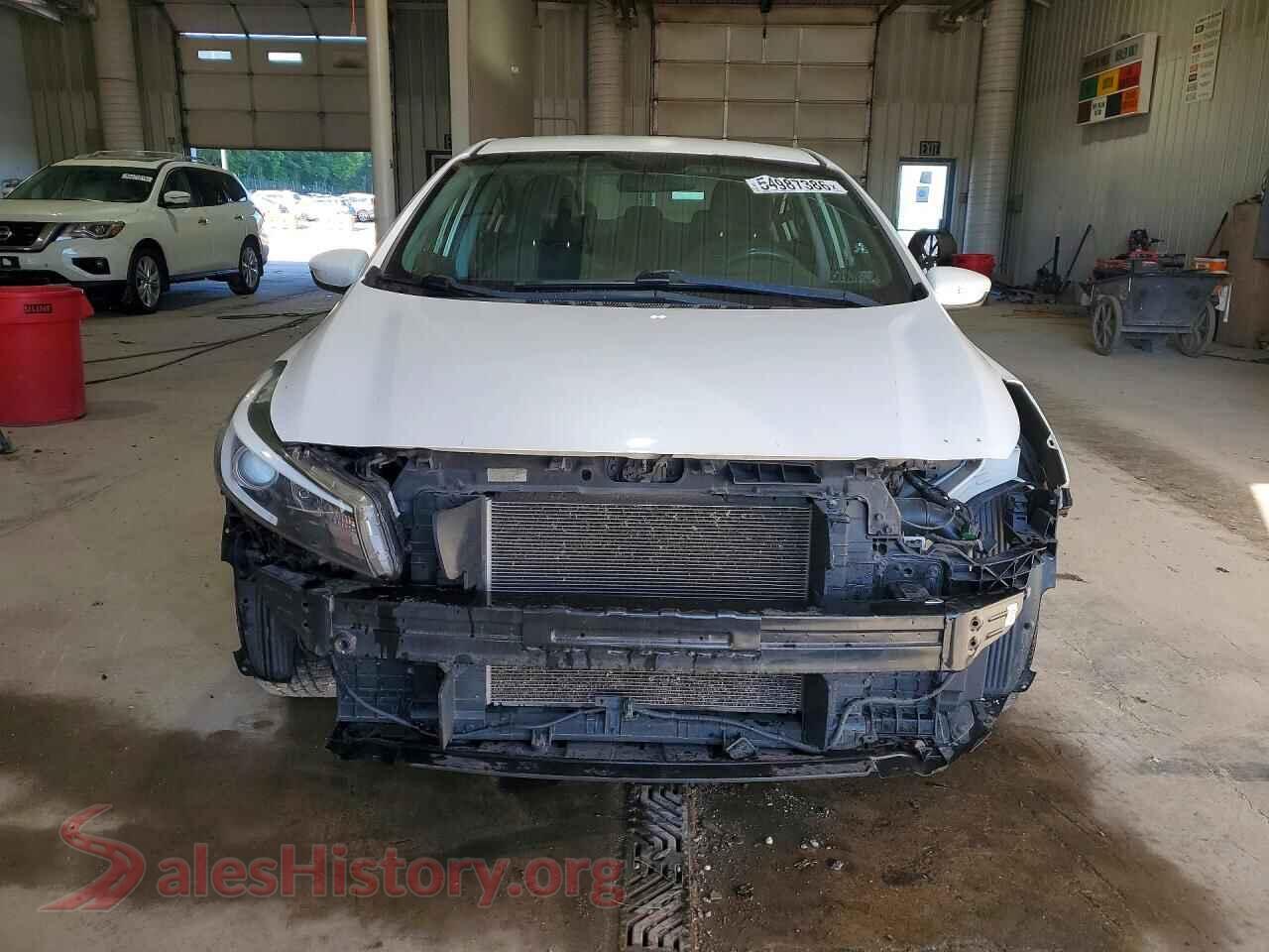 2017 KIA FORTE VIN 3KPFL4A79HE023414, rear view