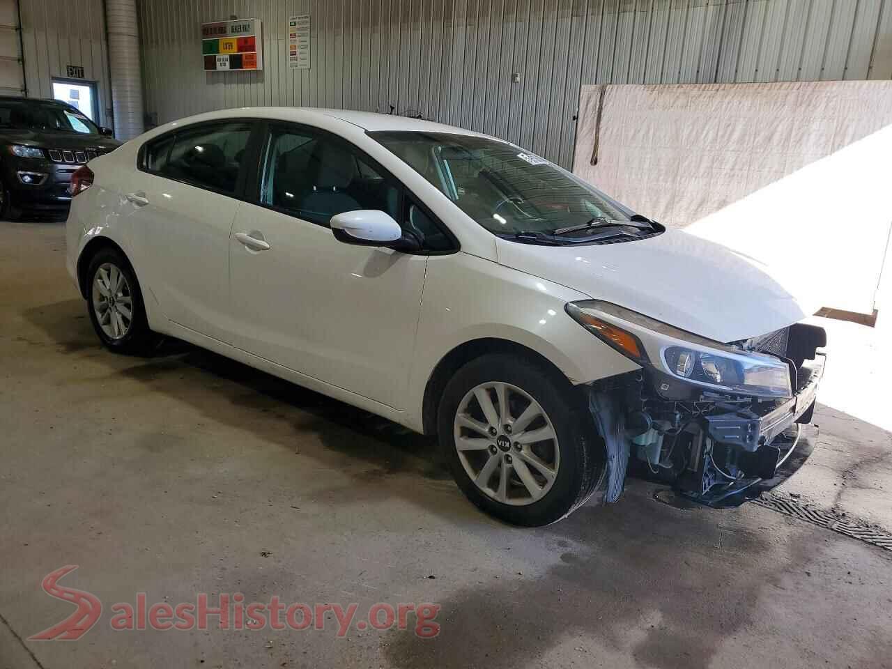 2017 KIA FORTE VIN 3KPFL4A79HE023414, rear 3/4 view