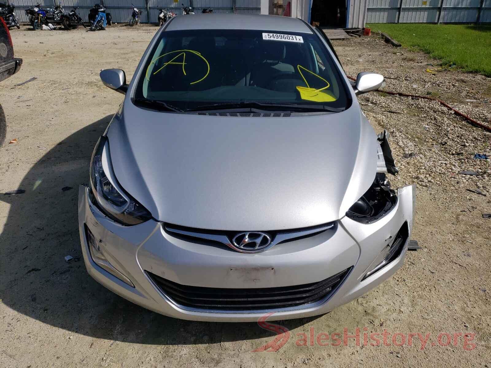 5NPDH4AE9GH729882 2016 HYUNDAI ELANTRA