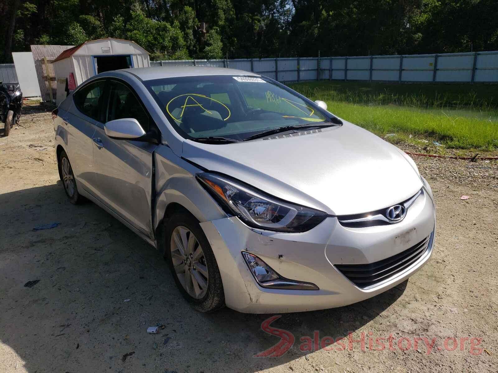 5NPDH4AE9GH729882 2016 HYUNDAI ELANTRA