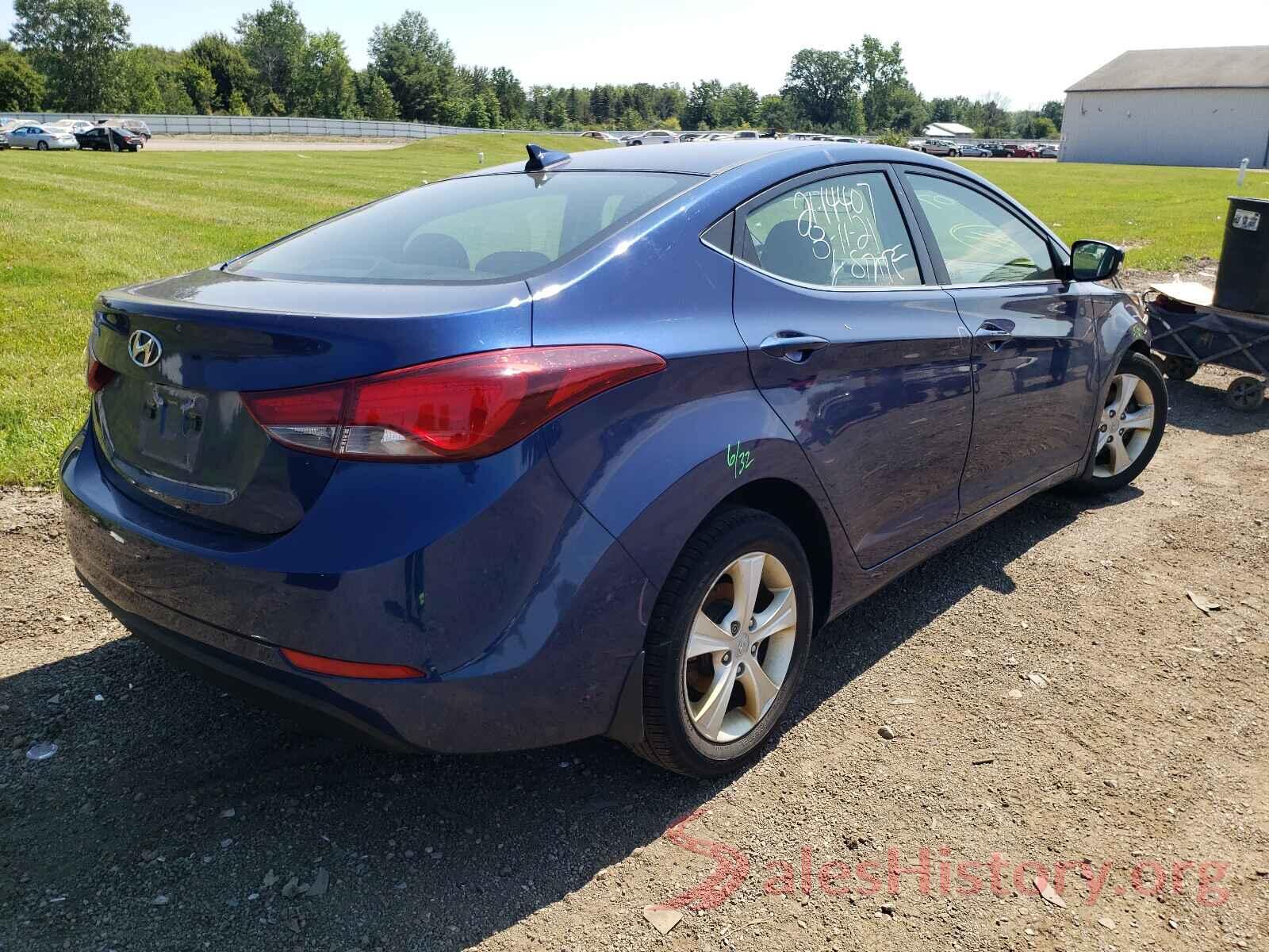 5NPDH4AE9GH710474 2016 HYUNDAI ELANTRA