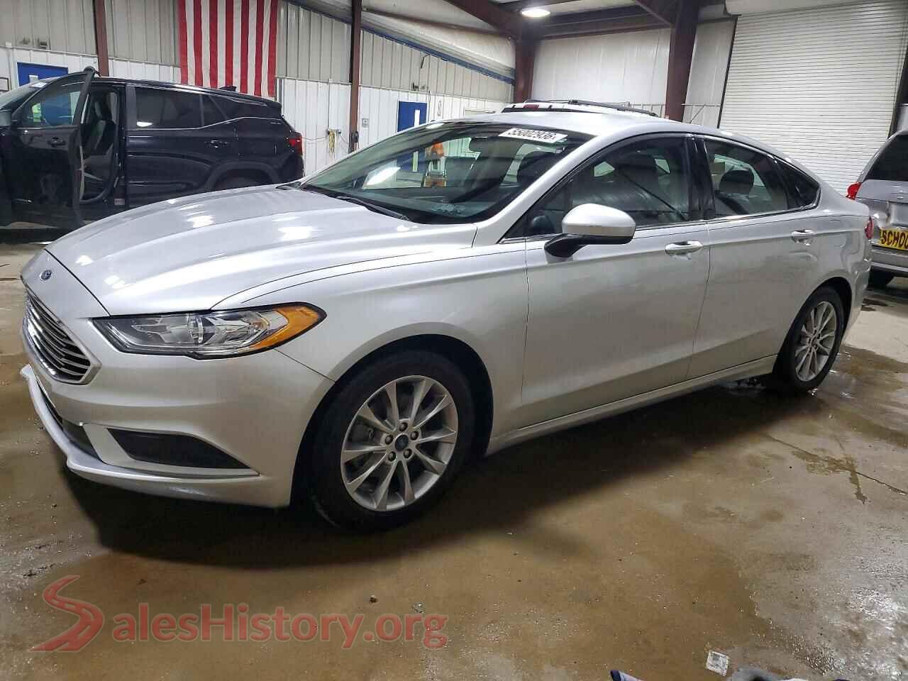 2017 FORD FUSION VIN 3FA6P0HDXHR364814, front 3/4 view
