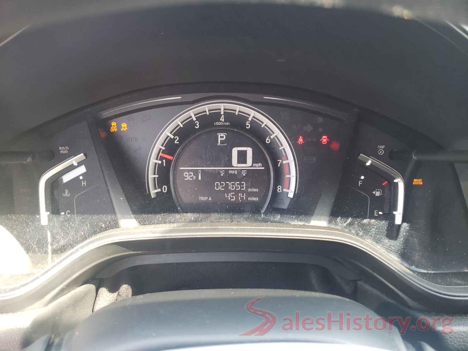 2HKRW6H3XKH206925 2019 HONDA CRV