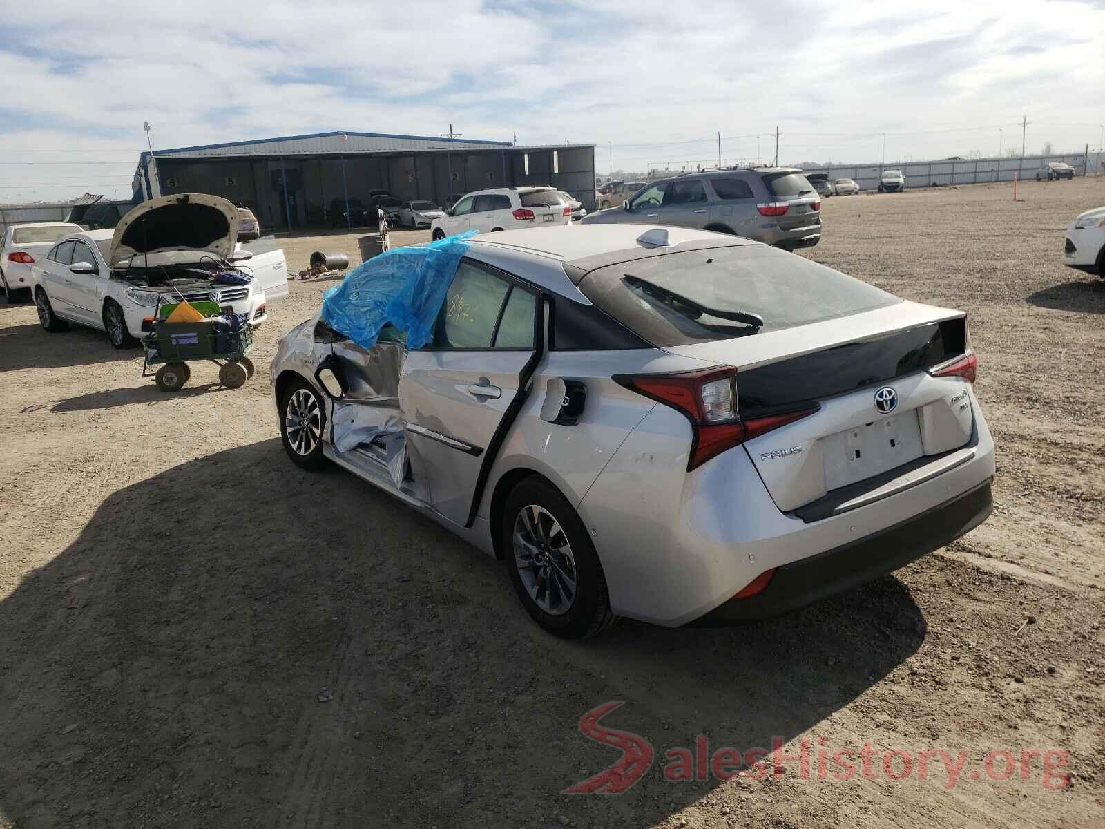 JTDKARFU4L3122562 2020 TOYOTA PRIUS