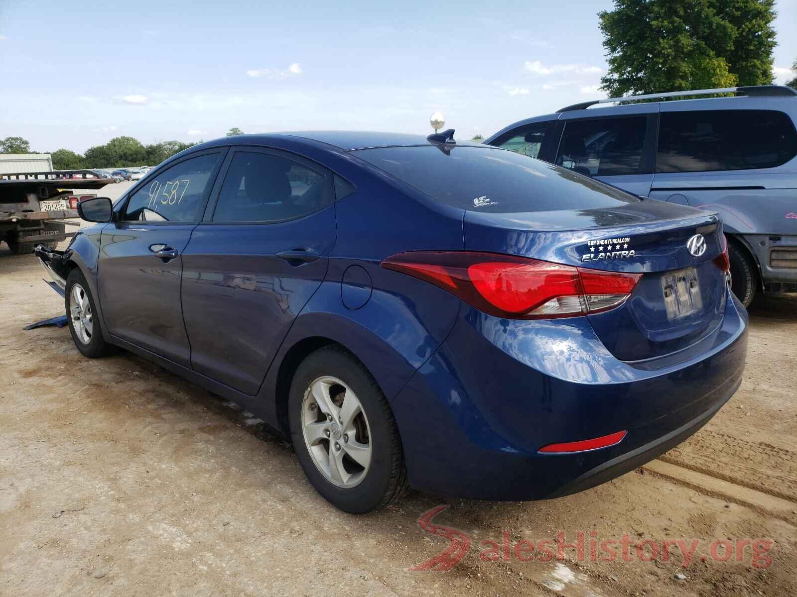 5NPDH4AE9GH718638 2016 HYUNDAI ELANTRA